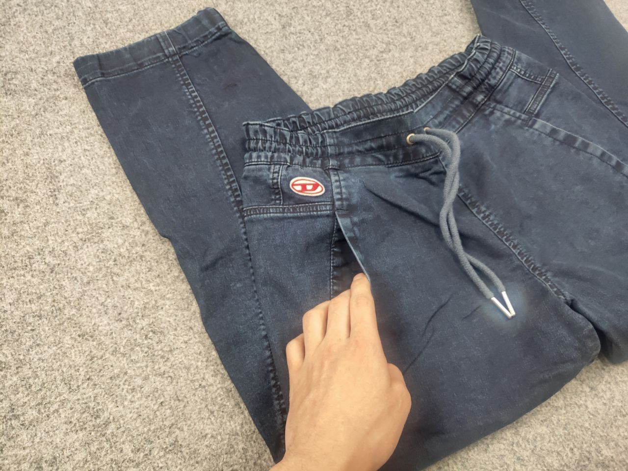 Diesel Diesel d krailey e ne Sweat Blue Denim Cropped Jeans Vintage Size 26" / US 2 / IT 38 - 8 Thumbnail