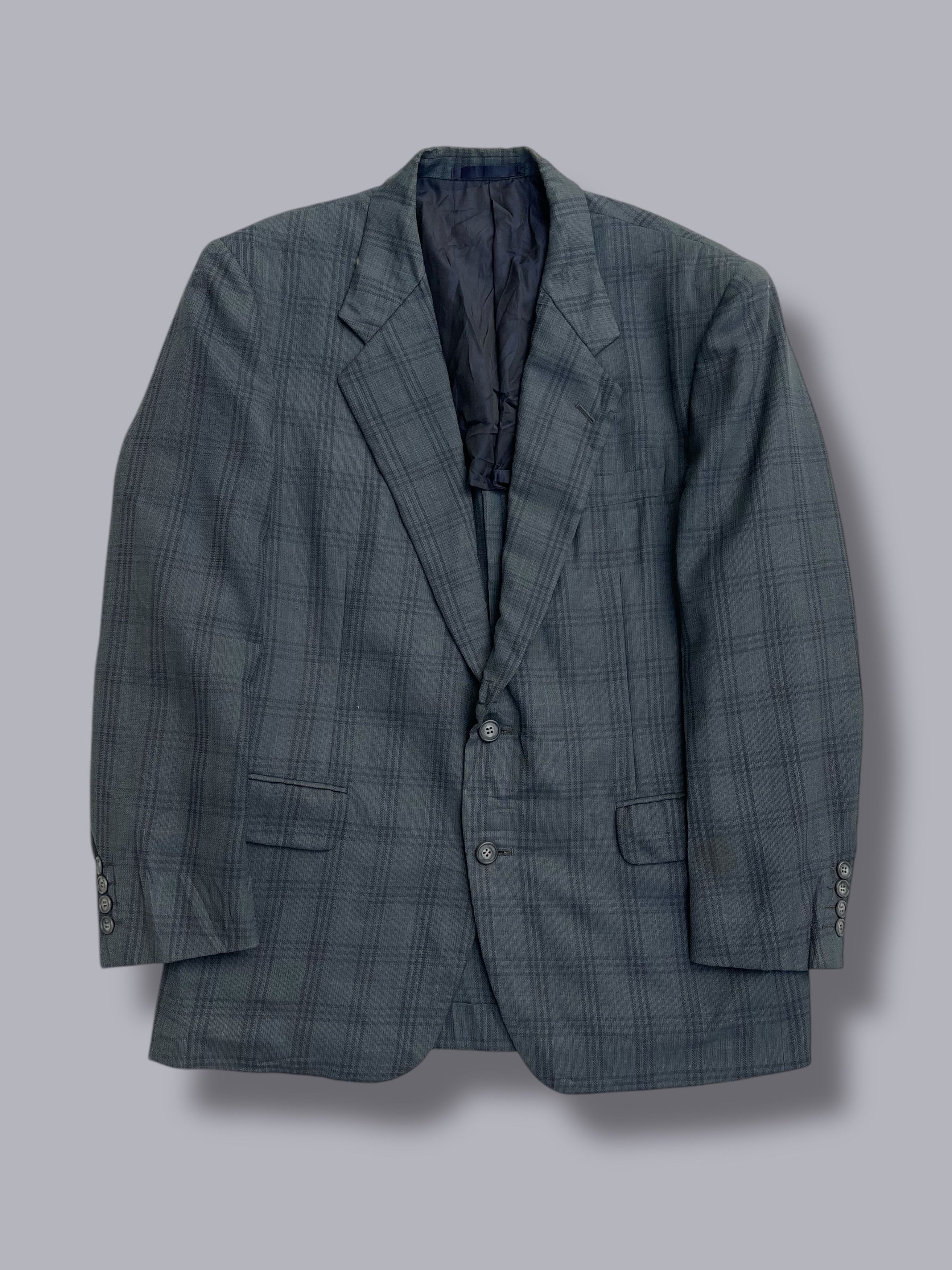 Christian Dior Monsieur 🔥Vintage Christian Dior Men's Plaid Single Breasted Blazer Size US M / EU 48-50 / 2 - 2 Thumbnail