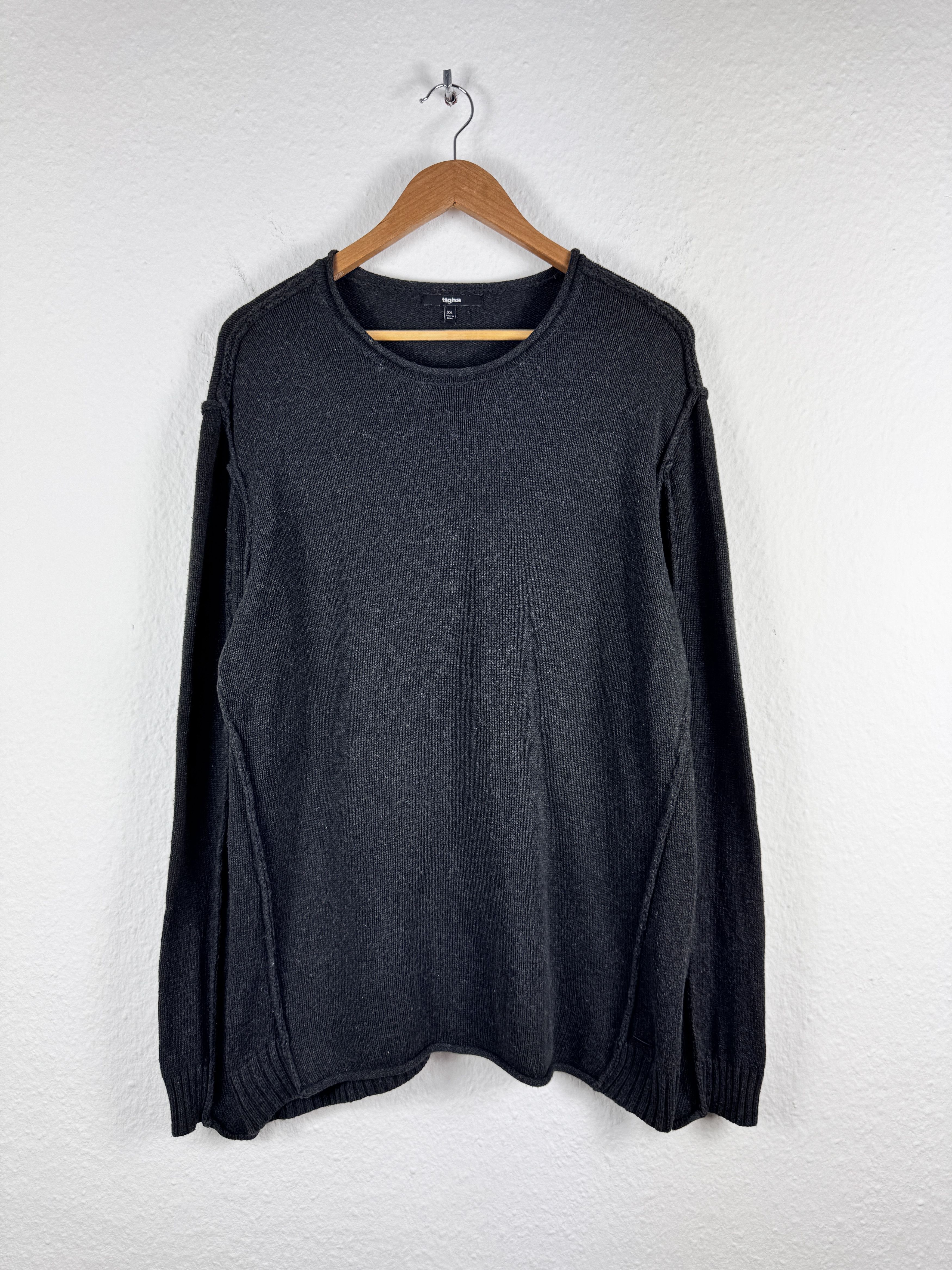 Designer × tigha Men`s TIGHA WOOL BLEND GRAY AVANT GARDE SWEATEr SIZE XXL Size US XXL / EU 58 / 5 - 1 Thumbnail