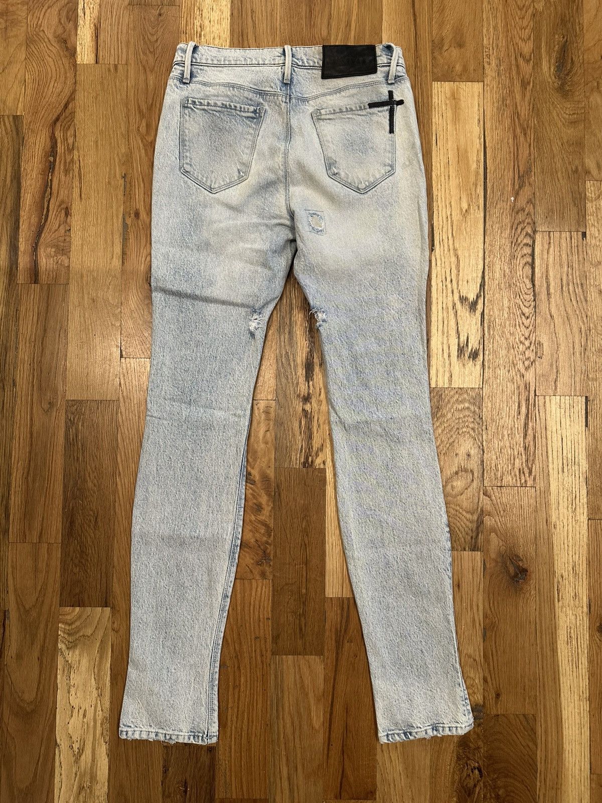 Rta RTA Rest In Peace/Power Light Blue Denim Jeans Sz 28 Size US 28 / EU 44 - 2 Thumbnail