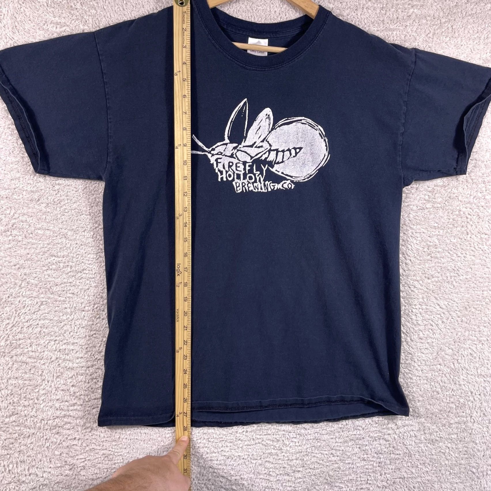 Gildan VINTAGE Firefly Hollow Brewing Co T-Shirt Adult Large Black Bristol CT Beer 90s Grunge Y2K Gildan Men Size US L / EU 52-54 / 3 - 5 Thumbnail