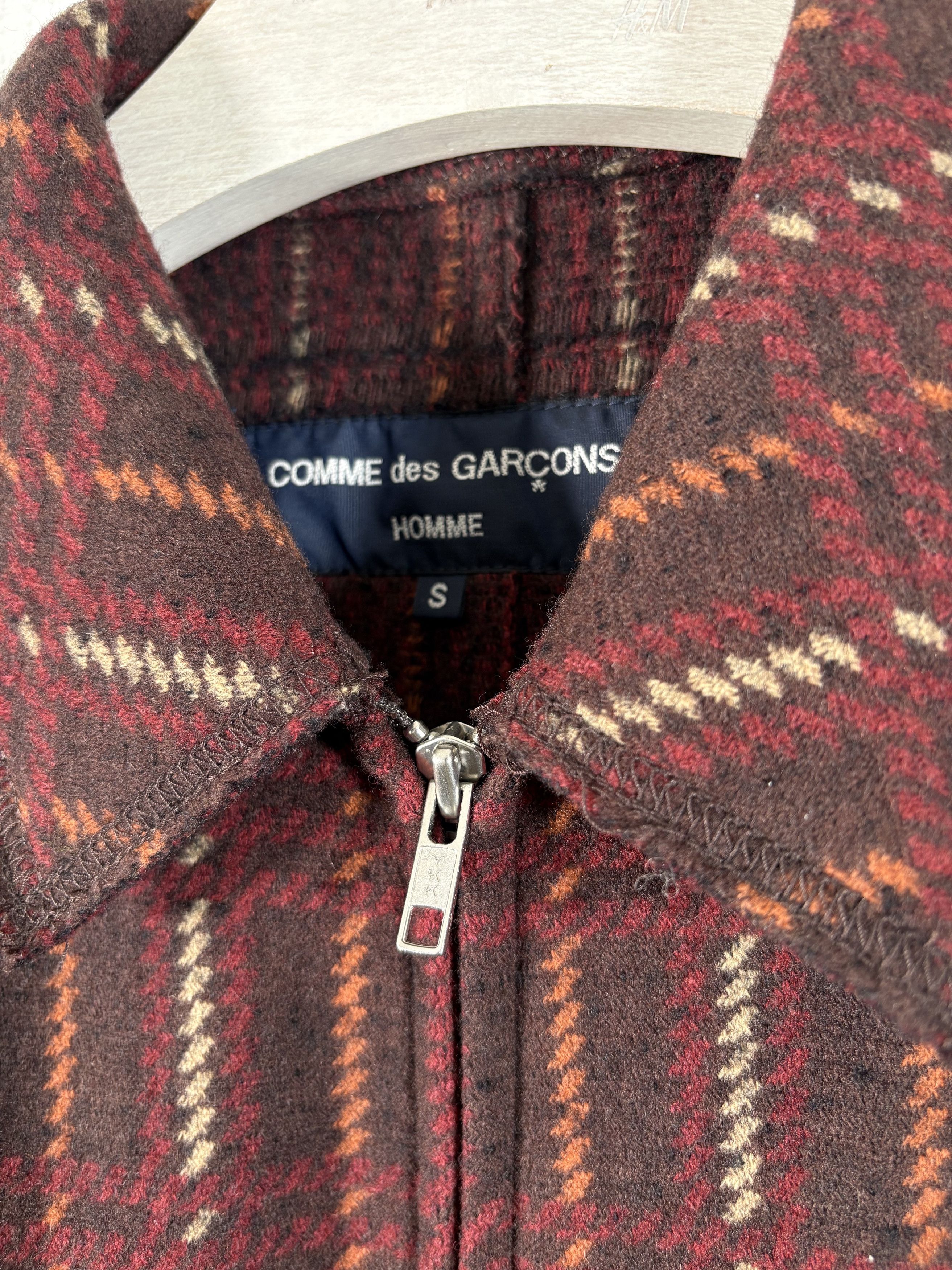 Comme des Garcons AD2004 Comme des Garçons Homme Wool Zipper Jacket Size US S / EU 44-46 / 1 - 2 Thumbnail