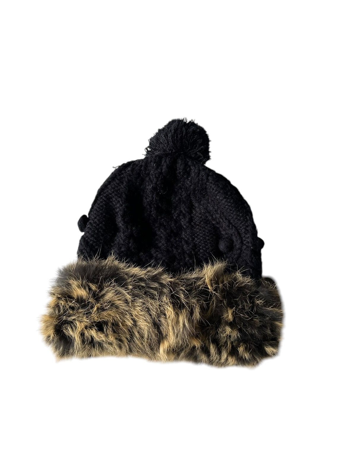 Japanese Brand × Kapital × Vintage Japanese Punk Bondage Style Knitt Fur Beanie Hats Size ONE SIZE - 6 Thumbnail