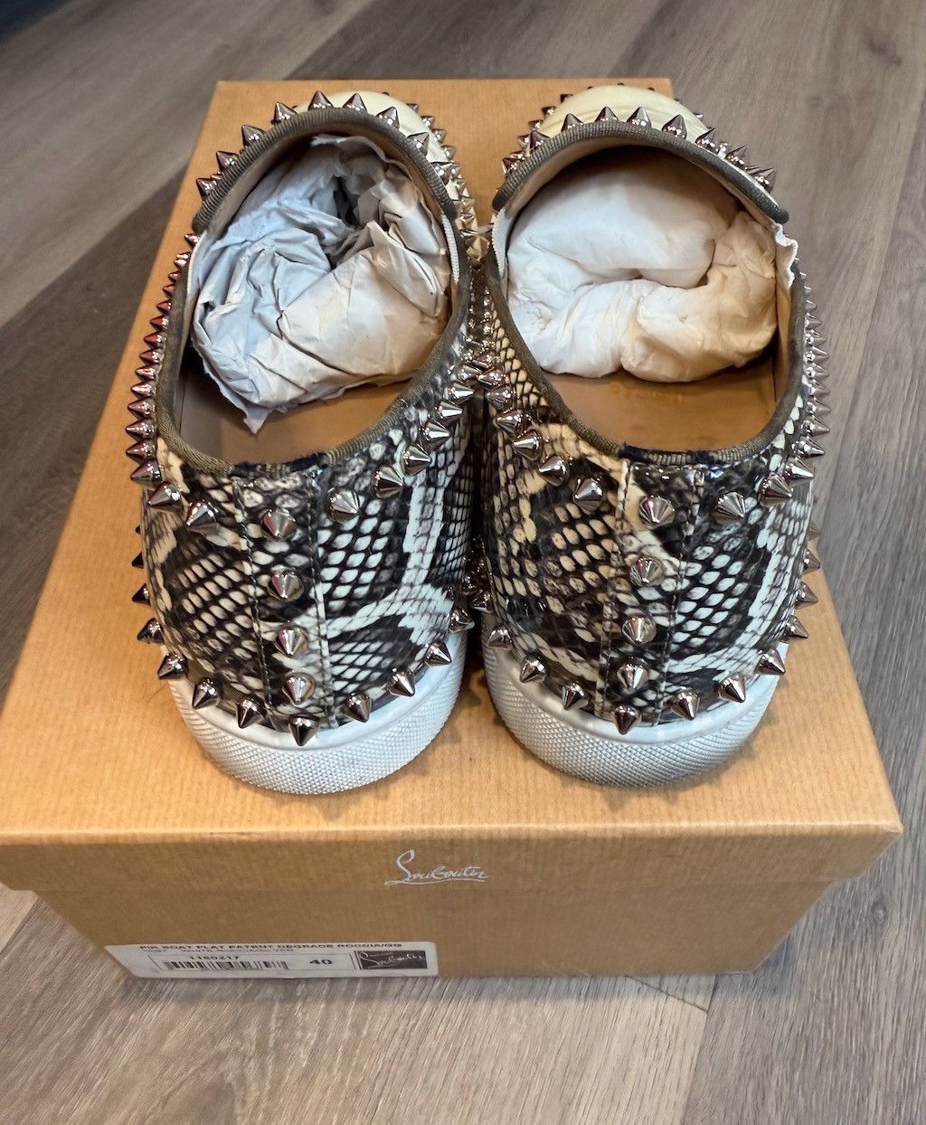 Christian Louboutin Christian Louboutin spike studs Snake Pattern Size US 7 / EU 40 - 3 Thumbnail