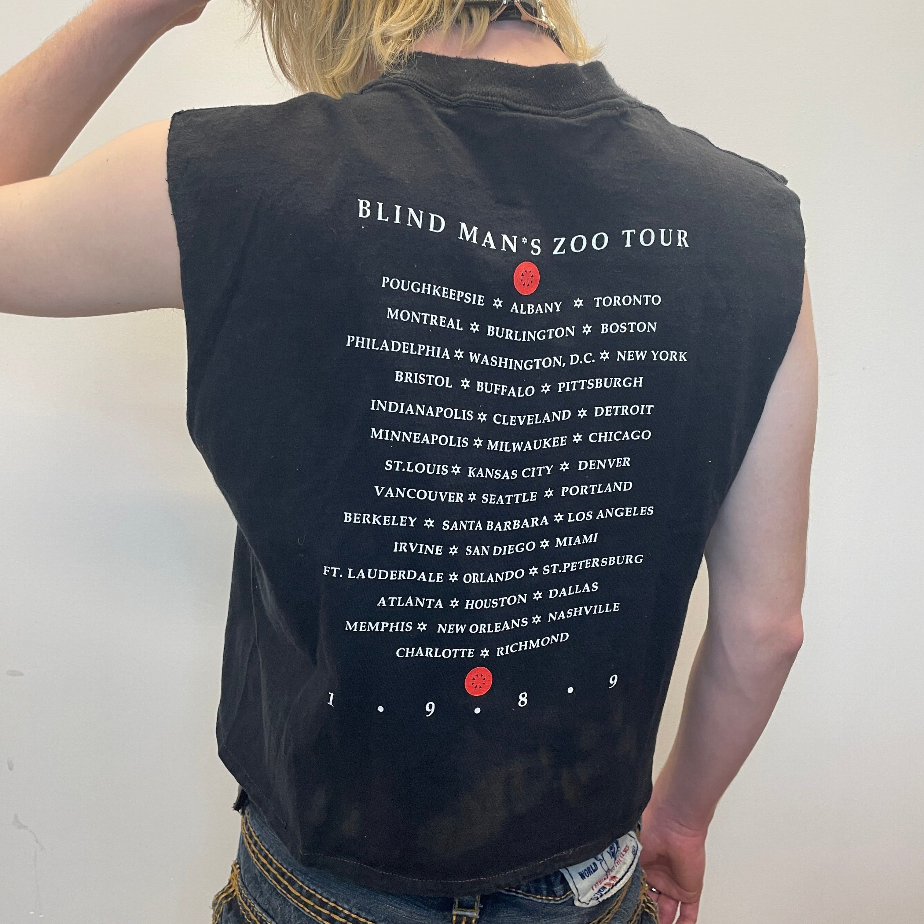 Other 1989 10,000 Maniacs "Blind Man's Zoo" Tour Vintage Made In U.S.A. Single-Stitch Graphic Tank Tee Size L Size US L / EU 52-54 / 3 - 2 Thumbnail