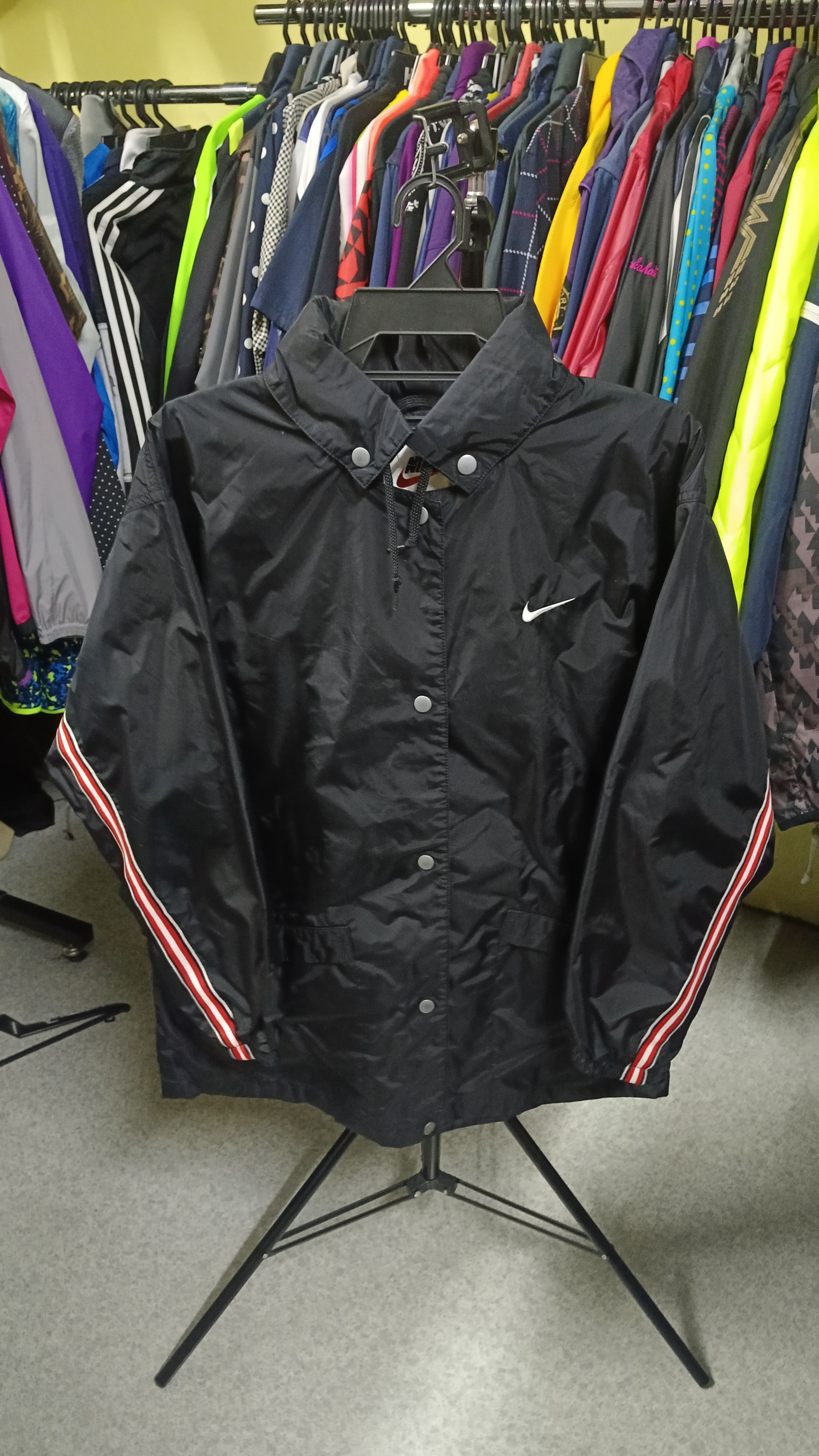 Nike × Vintage 🔥 Vintage Nike Button Up Windbreaker Size L / US 10 / IT 46 - 1 Thumbnail
