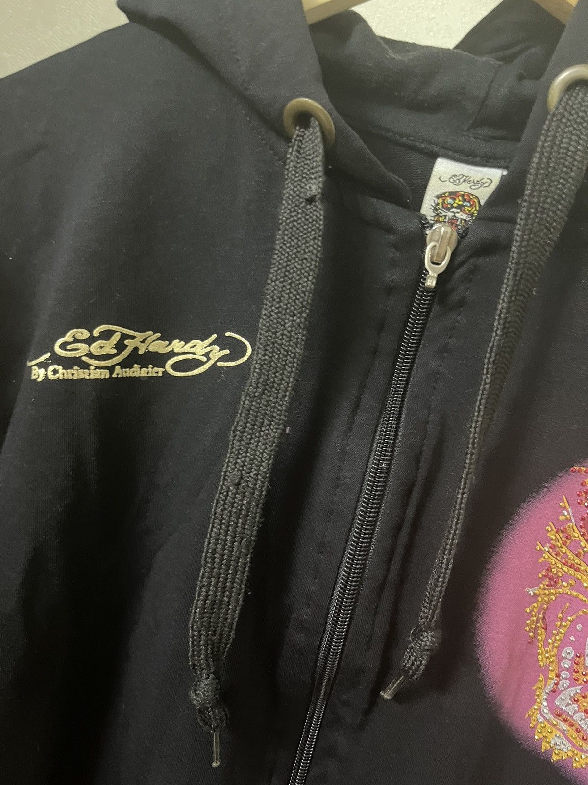 Ed Hardy Ed Hardy by Christian Audigier Vintage y2k Zip Up Hoodie Size XXL / US 16-18 / IT 52-54 - 13 Thumbnail