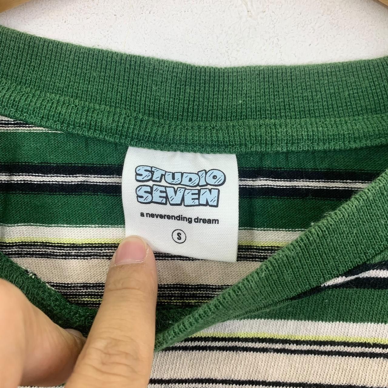 Studio Seven STUDIO SEVEN JAPAN Naoto Exile Brand Tee Shirt Top Striped Size US S / EU 44-46 / 1 - 3 Thumbnail