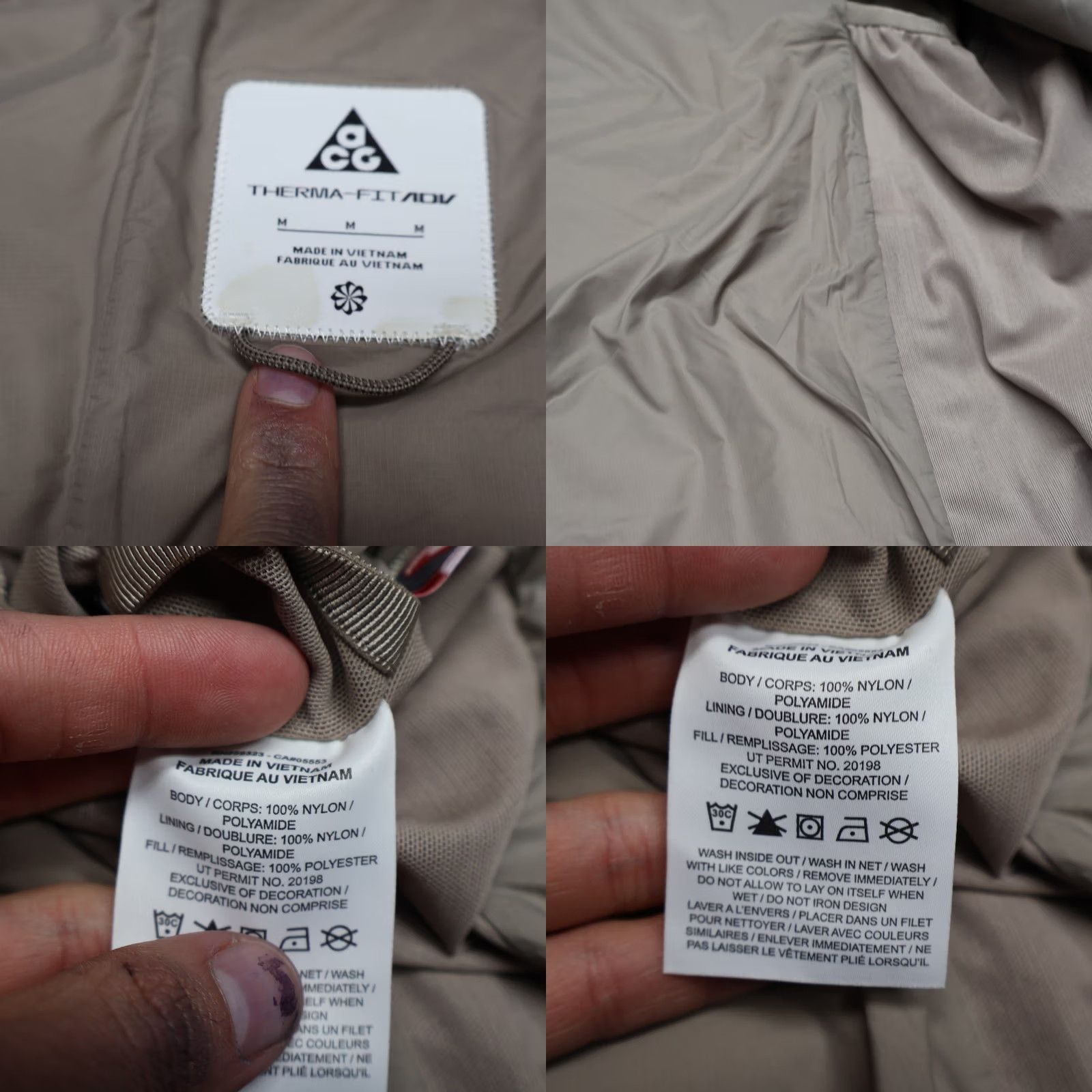 Nike ACG VINTAGE? No — Nike ACG Jacket Womens M Brown Therma-FIT ADV Insulated Rain Light Full Zip Size M / US 6-8 / IT 42-44 - 8 Thumbnail