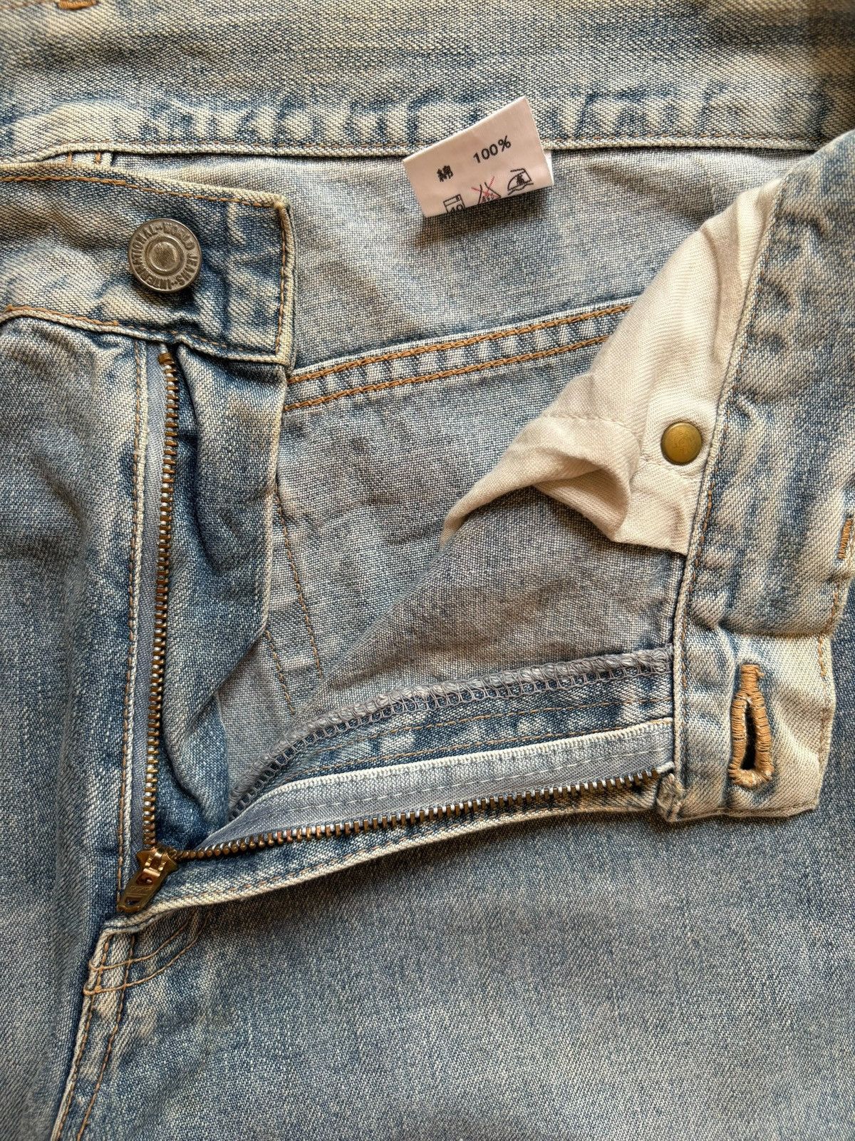 Japanese Brand × Jean Vintage Japanese Brand Mud Wash Bootcut Flare Jeans Size 28" / US 6 / IT 42 - 9 Thumbnail