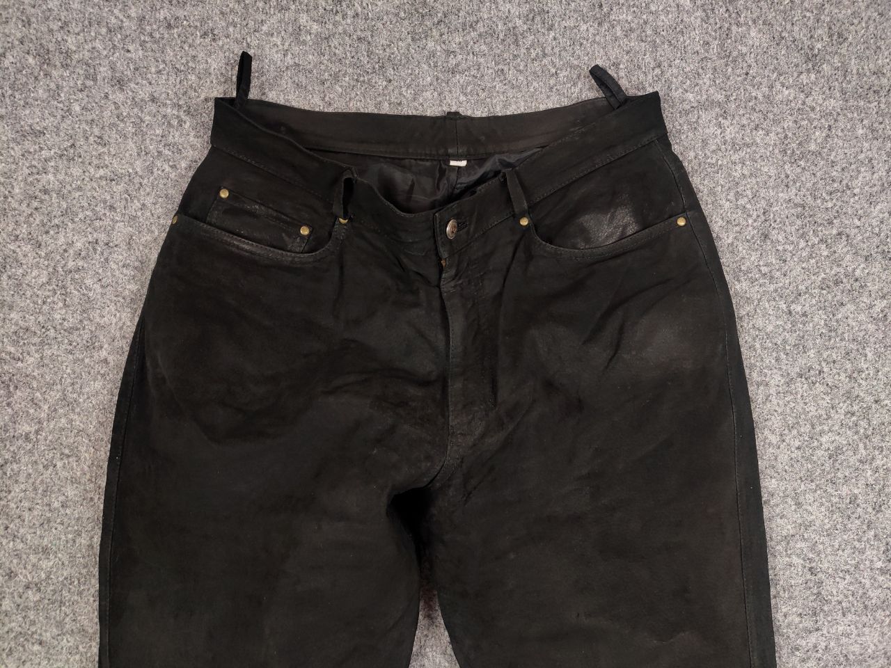 Japanese Brand Vintage Leather Pants Japan Hype Travis Scott Y2K Style Size US 34 / EU 50 - 6 Thumbnail