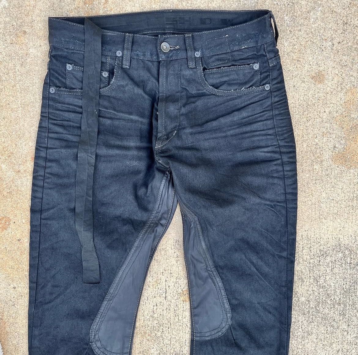 Rick Owens Rick Owens SS09 “Strutter” Waxed Saddle Denim Size US 30 / EU 46 - 2 Thumbnail