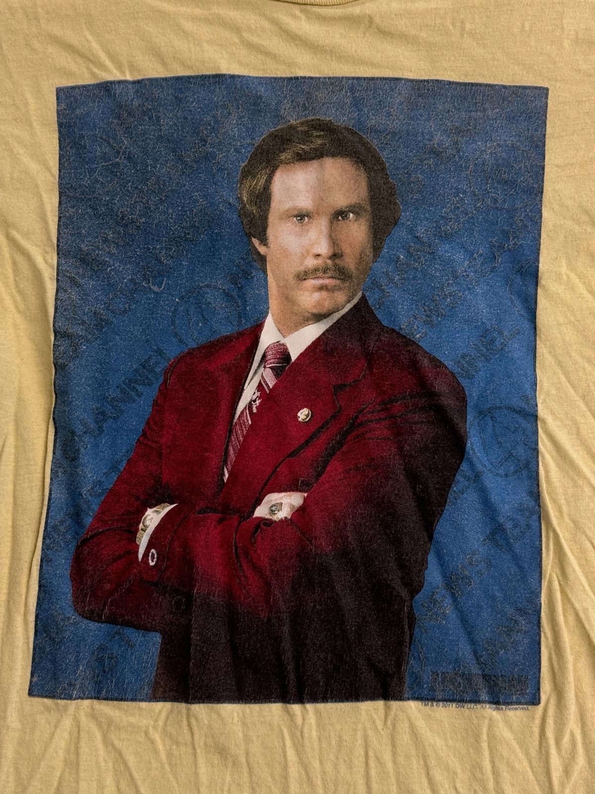Designer Anchorman Movie T-shirt Ron Burgundy Pose Channel 4 -M Size US M / EU 48-50 / 2 - 3 Thumbnail