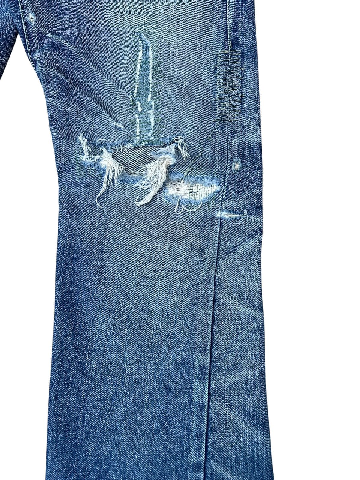 Izreel by Kazuhiro Takakura Distressed Denim Selvedge Jeans