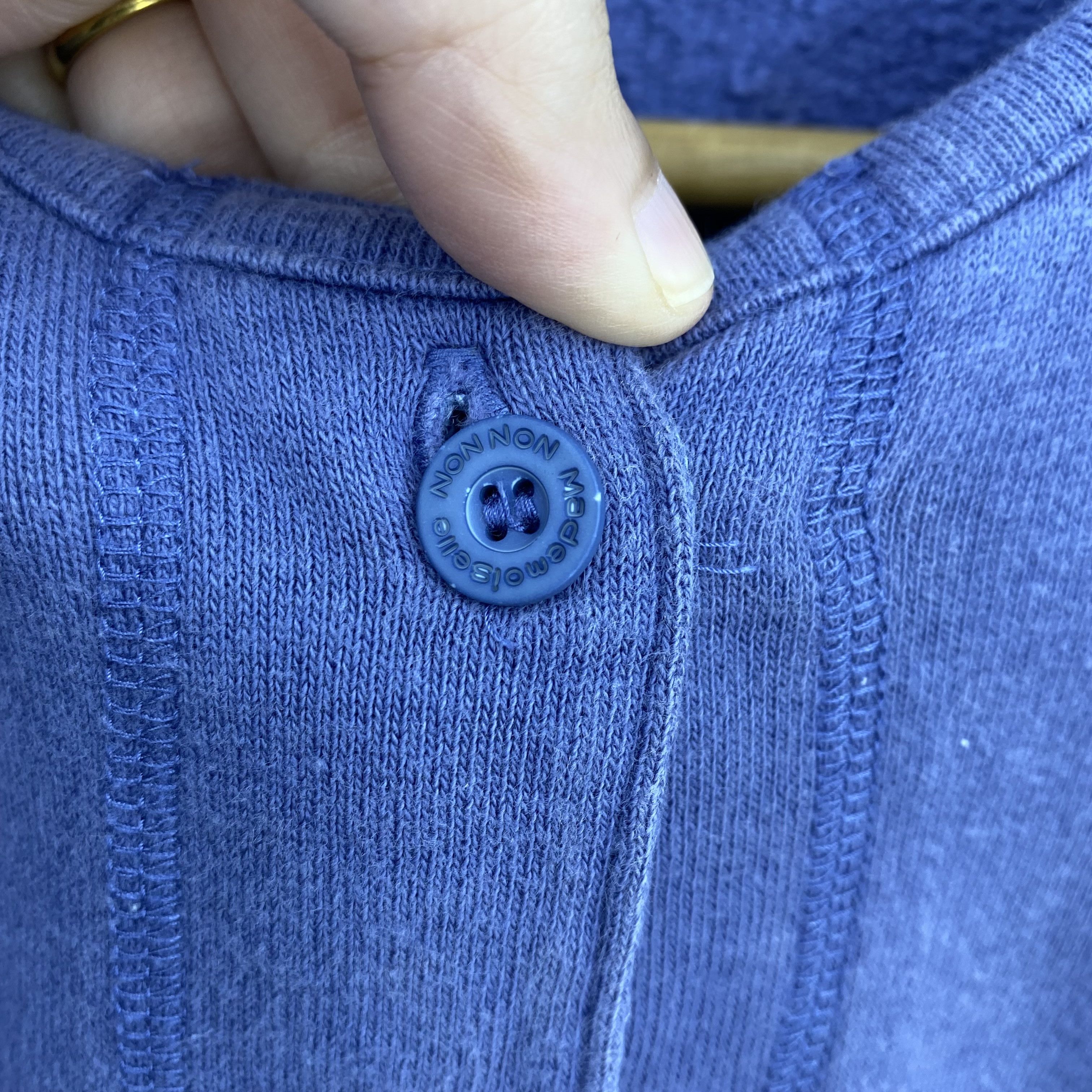 Vintage Vintage Mademoiselle NON NON Jersey Cardigan Button Sweater Size US S / EU 44-46 / 1 - 10 Thumbnail
