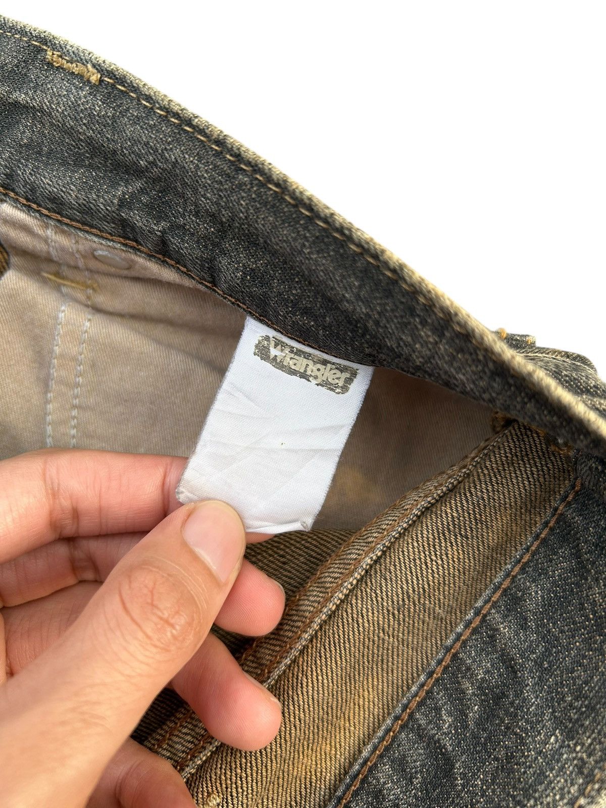 Kapital Thrashed Vintage Wrangler Rusty Denim Jeans Size US 32 / EU 48 - 10 Thumbnail