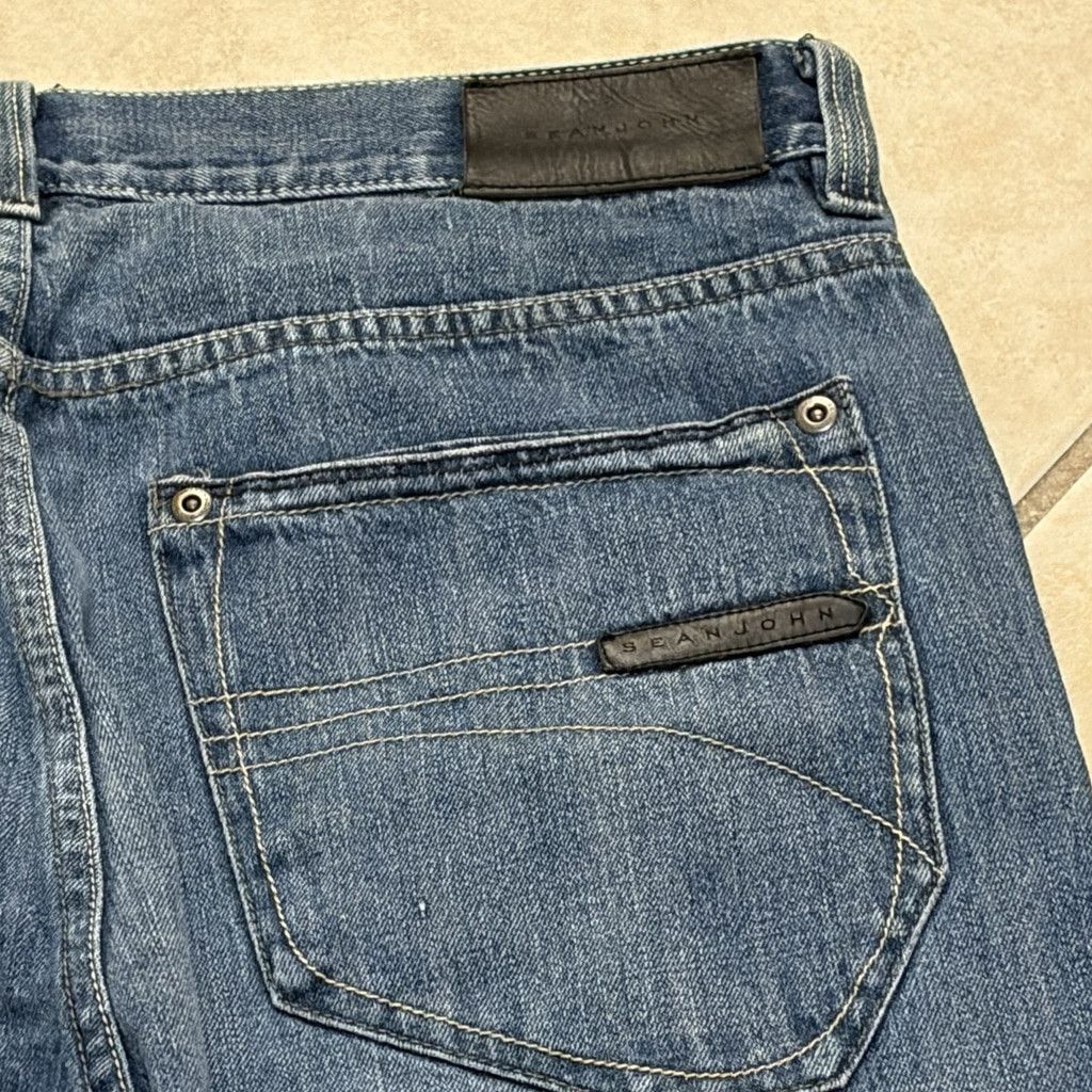 Sean John Sean John Men's Blue Denim Jeans Straight 34х30 Size US 34 / EU 50 - 5 Thumbnail
