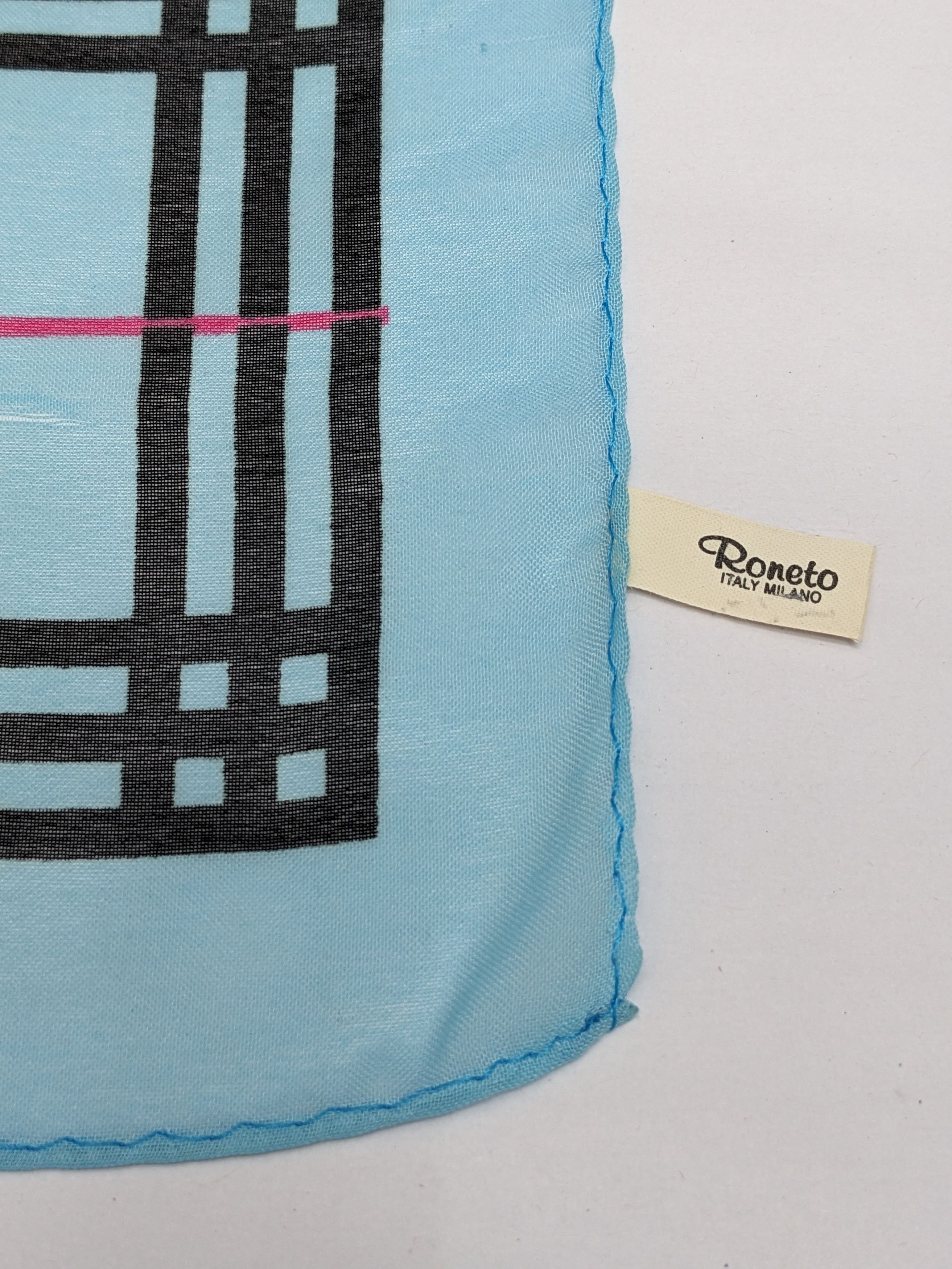 Other Roneto Italy Milano Plaid Handkerchief Size ONE SIZE - 3 Thumbnail