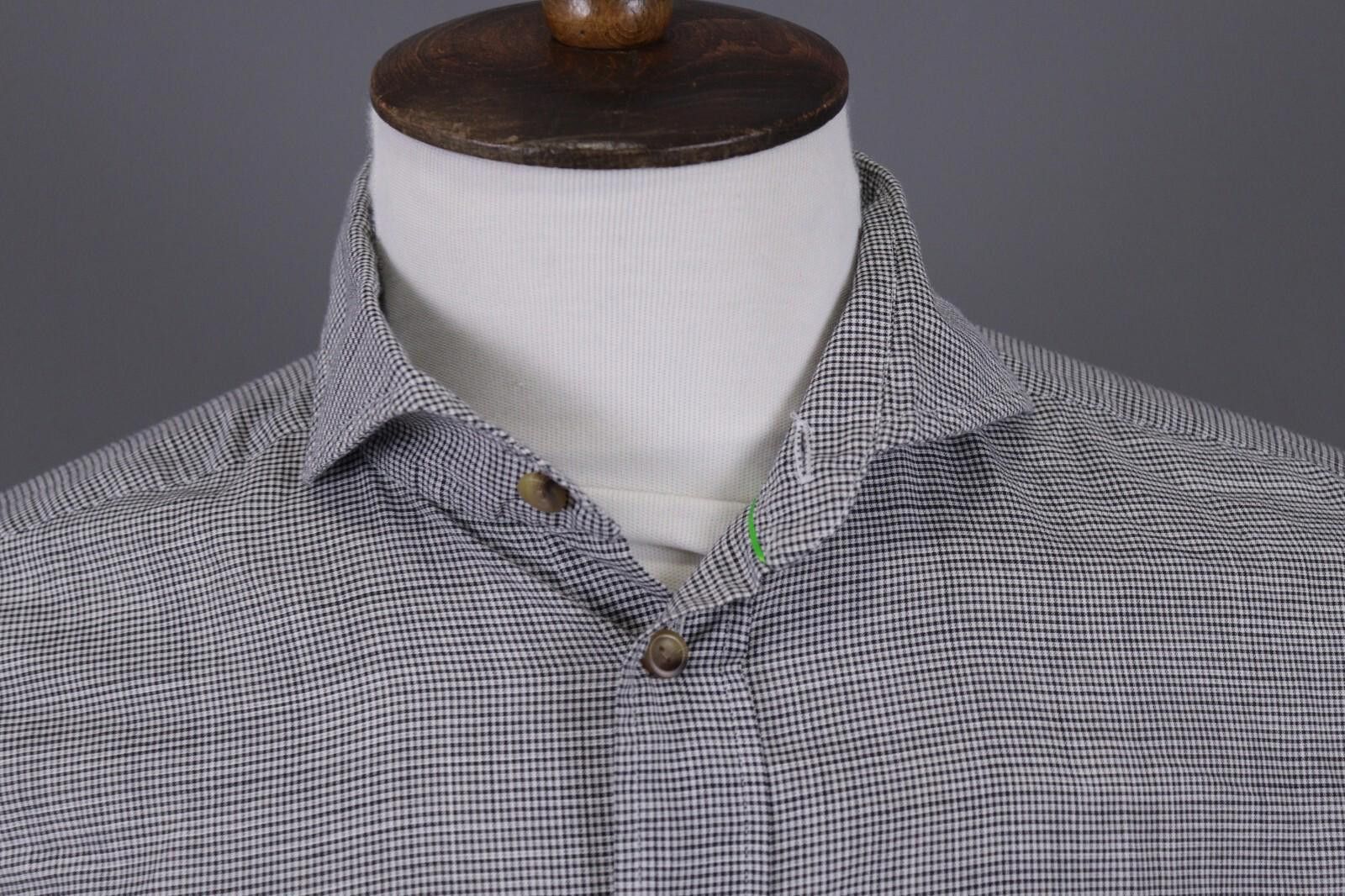 Eton Eton Slim Fit Luxury Printed Gray Dress Shirt Size 42 16.5 Size US M / EU 48-50 / 2 - 4 Thumbnail