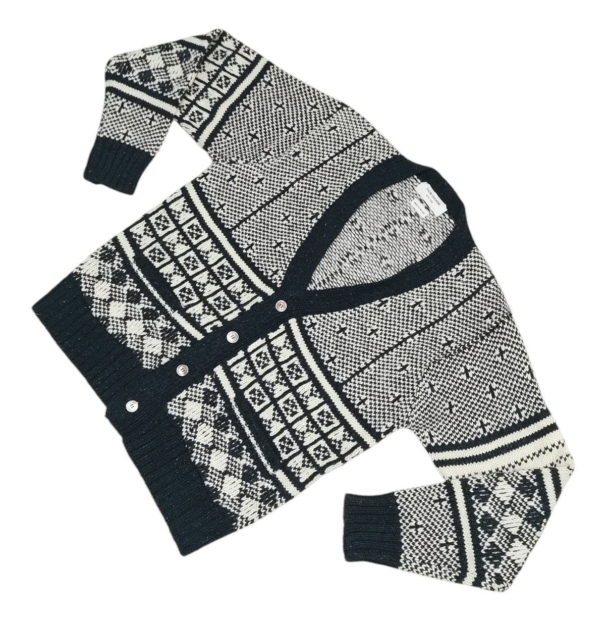 Thom Browne Thom Browne Mohair Blend 4 Bar Knit Cardigan Jacket Size US S / EU 44-46 / 1 - 7 Thumbnail