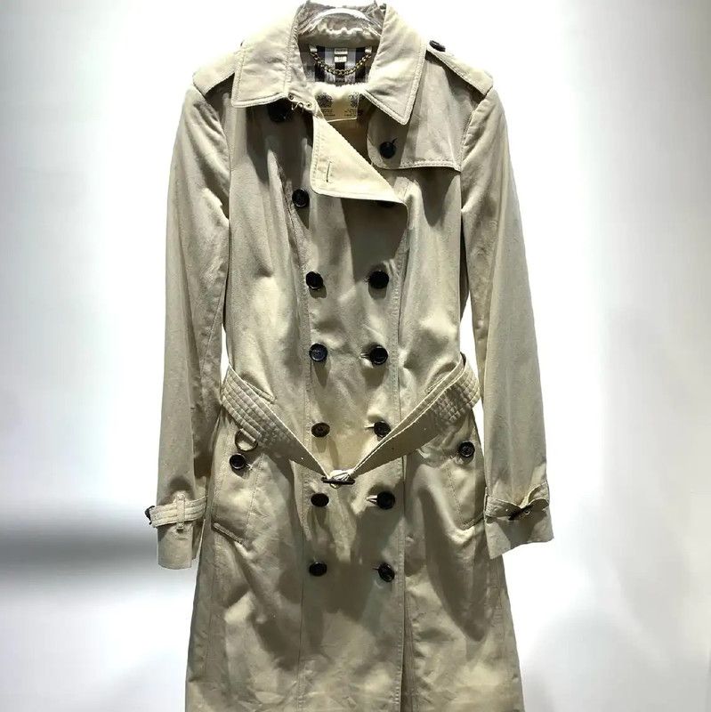 Burberry Burberry Khaki Cotton Women's Trench Coat Size XL / US 12-14 / IT 48-50 - 1 Thumbnail