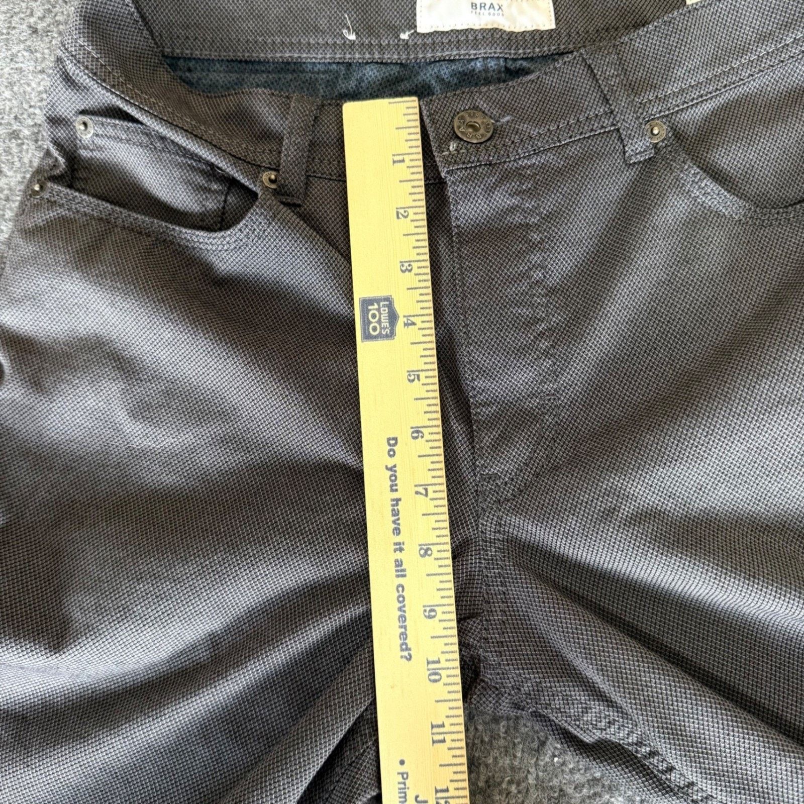 BRAX BRAX Cooper Chino Pants Mens 32x34 (32x32) Gray Casual Slim Size US 32 / EU 48 - 8 Thumbnail