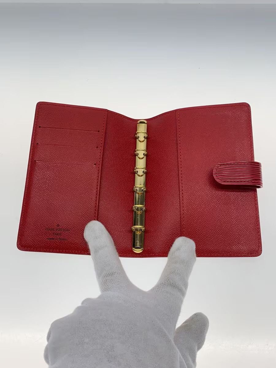 Louis Vuitton Louis Vuitton Epi Agenda PM Leather Plain Red Size ONE SIZE - 4 Thumbnail