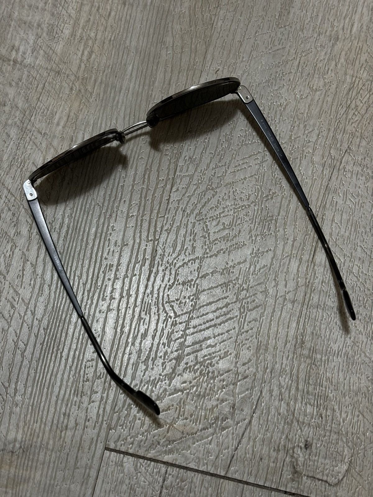 Burberry × Burberry Prorsum Unisex B-3109 Italy Big Logo Frame Metal-Matte Round Shape Sunglasses Size ONE SIZE - 10 Thumbnail