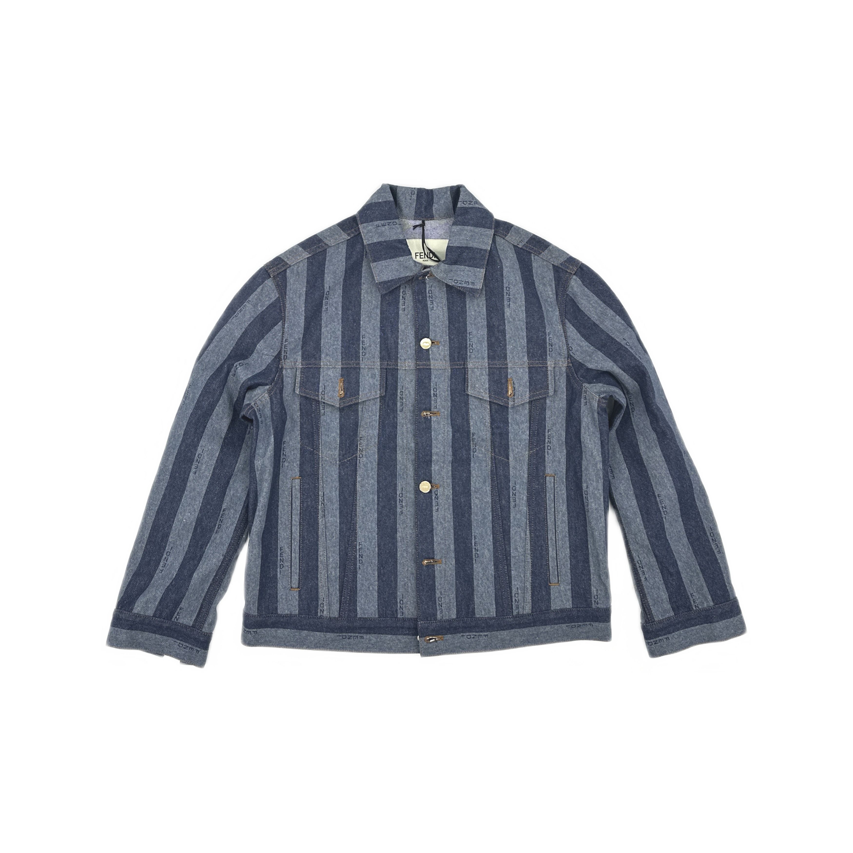 Fendi Fendi Striped Denim Jacket Size IT 38 Size XS / US 0-2 / IT 36-38 - 1 Thumbnail