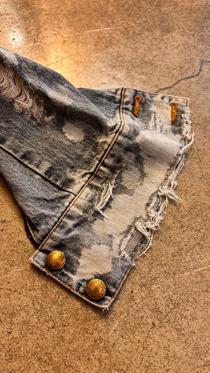 Le Grande Bleu (L.G.B.) le grand bleu l.g.b destroyed denim jacket lgb Size S / US 4 / IT 40 - 7 Thumbnail