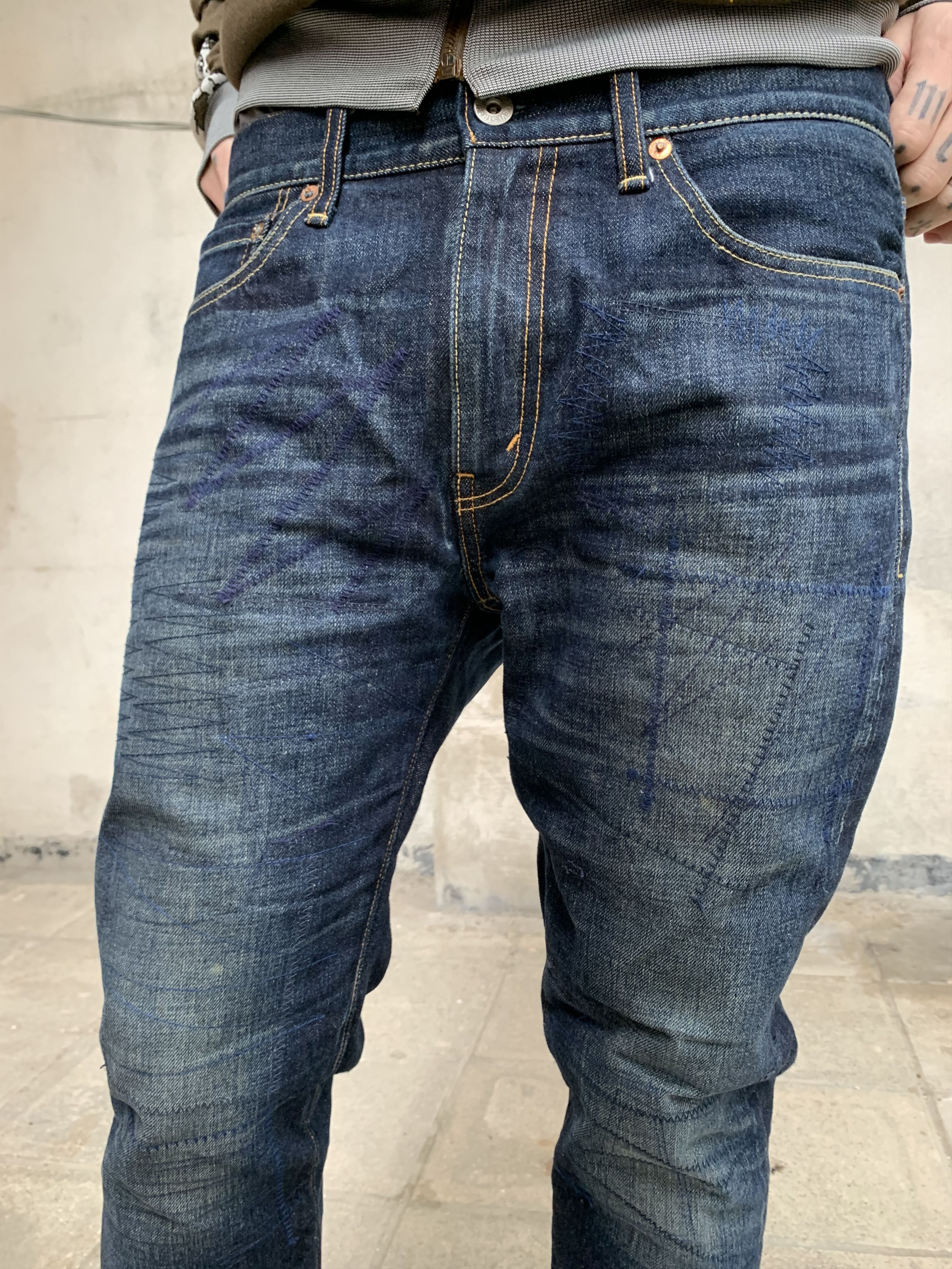 Junya Watanabe × Levi's Junya Watanabe Comme des Garcons X Levi's Patched Cuffs Jean Size US 32 / EU 48 - 3 Thumbnail