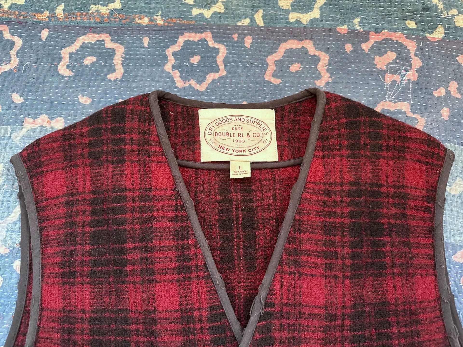 RRL Ralph Lauren RRL Plaid 4-Pocket Vintage Distressed Vest L (M) Size US L / EU 52-54 / 3 - 5 Thumbnail