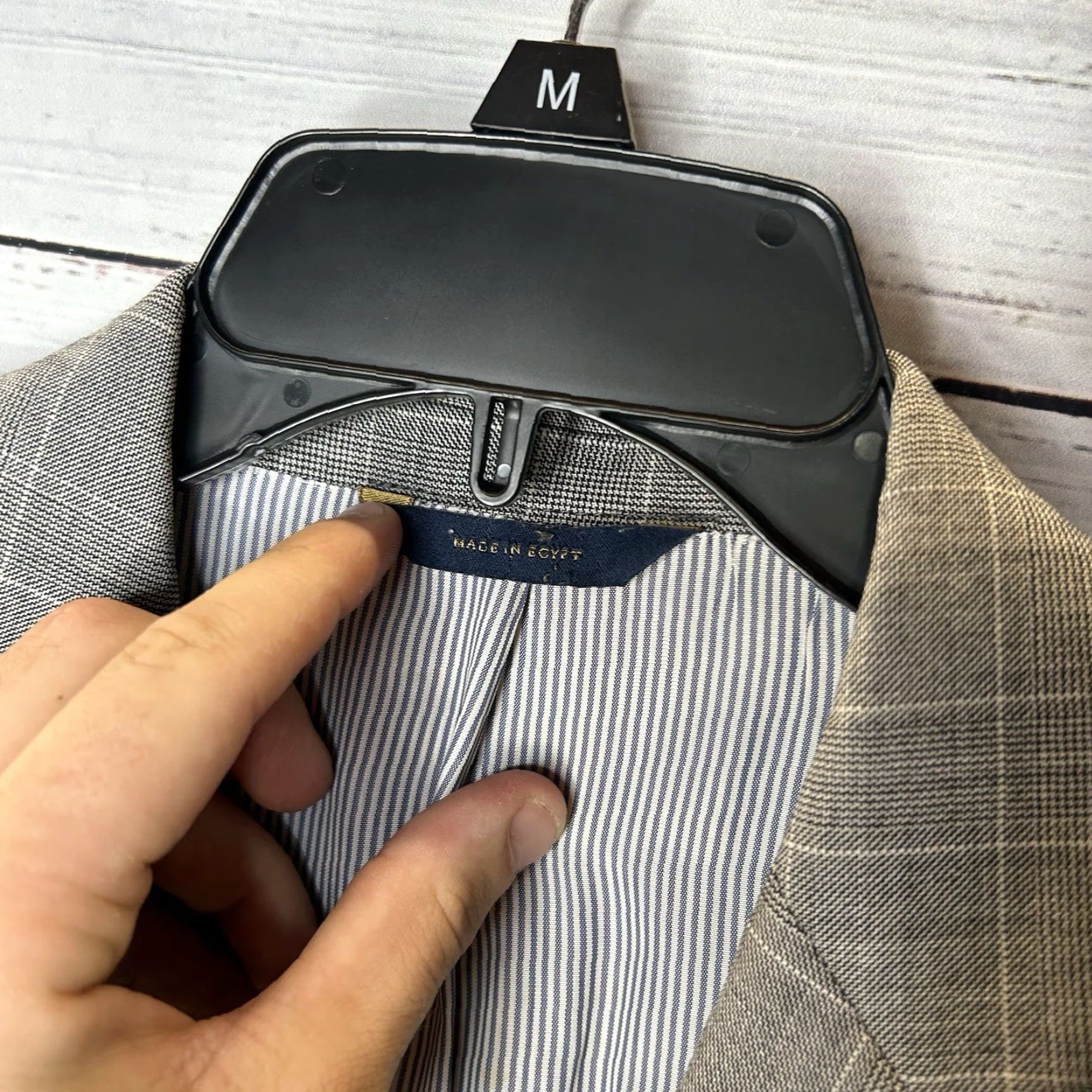 Brooks Brothers Brooks Brothers Blazer Jacket Explorer Fitzgerald Fit Gray Check 42L Size 42R - 7 Thumbnail