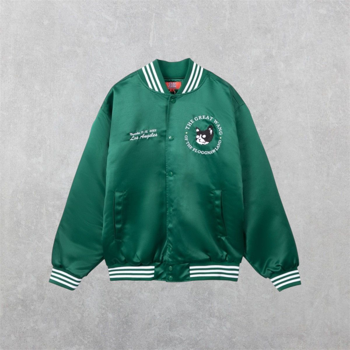 Golf Wang CAMP FLOG GNAW SATIN VARSITY JACKET Size US M / EU 48-50 / 2 - 1 Thumbnail
