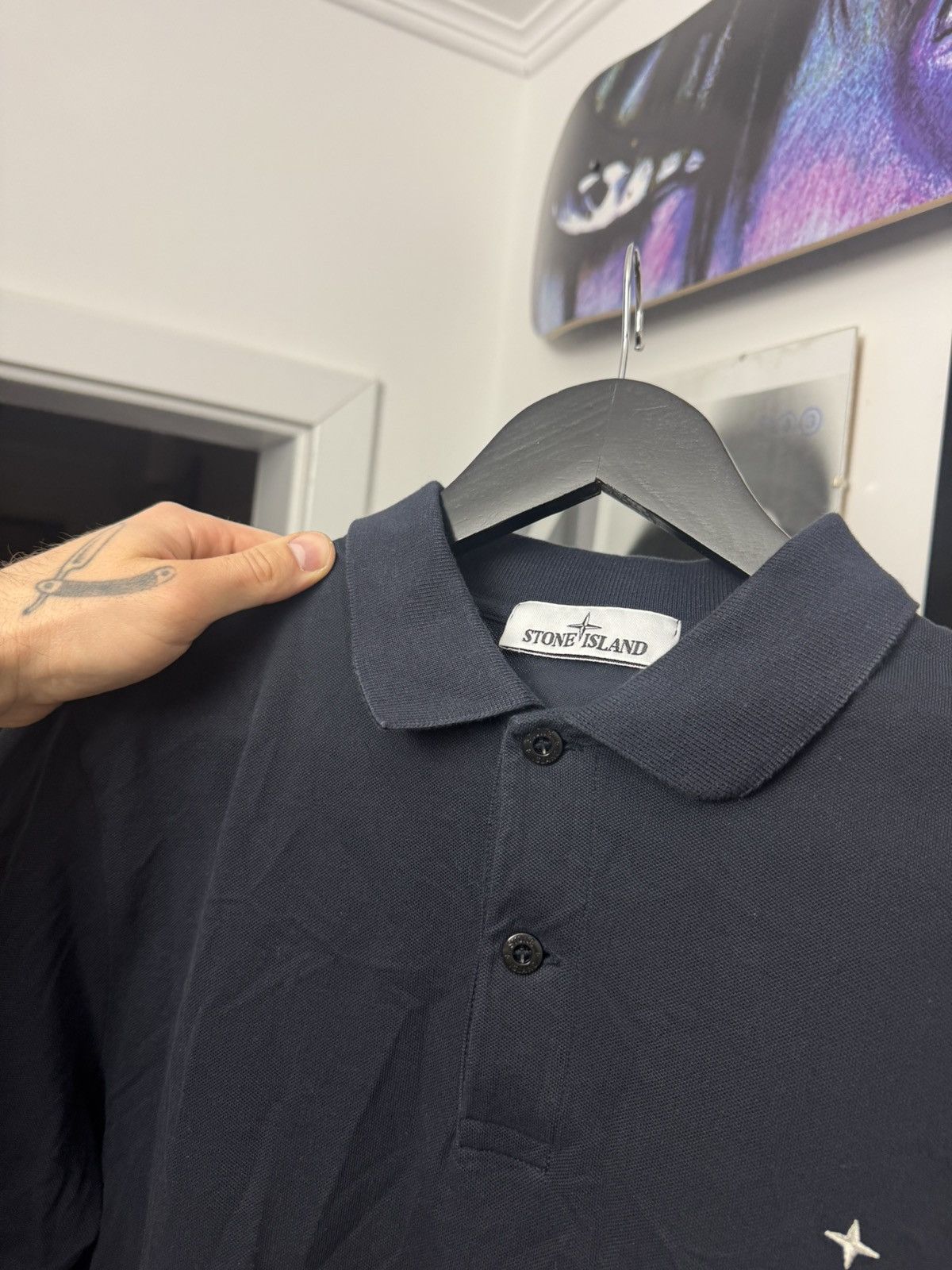 Stone Island Stone Island Classic Patch Star Logo Polo Hype Luxury Casual Size US M / EU 48-50 / 2 - 2 Thumbnail