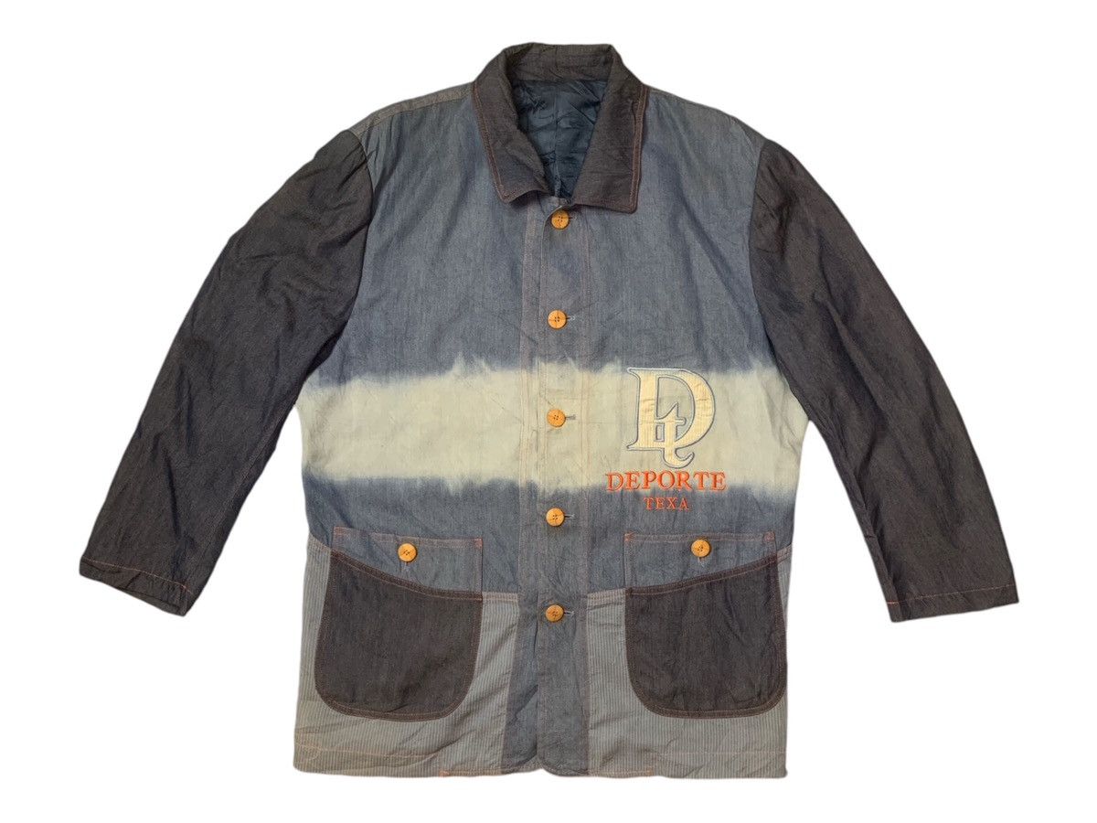 Designer × Japanese Brand Rare Design Deporte Texa Soft Denim Coats Size XL / US 12-14 / IT 48-50 - 1 Thumbnail