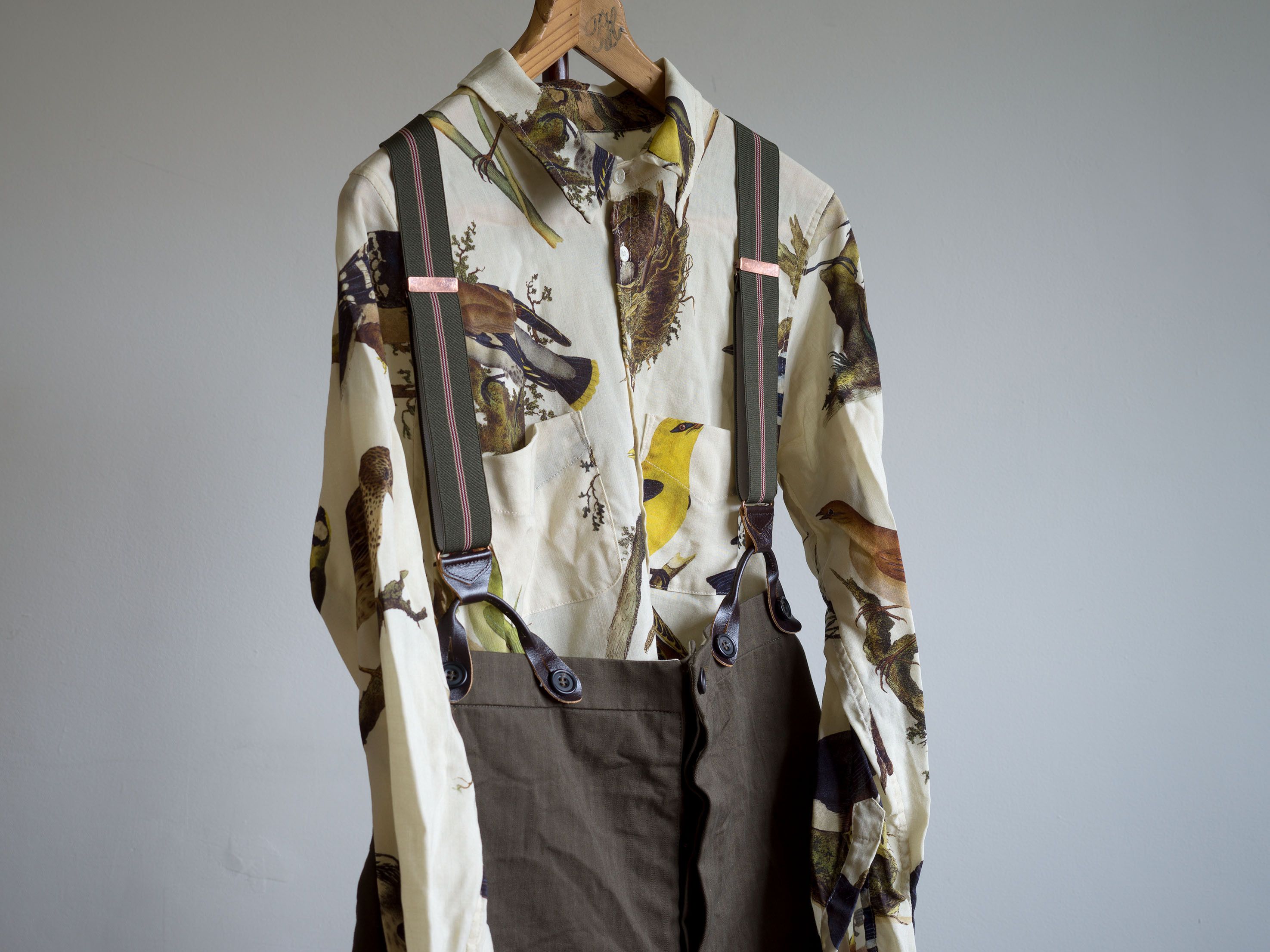 Paul Harnden Shoemakers AW2021 MEN'S SHIRT WOOL BIRDS PRINT Size US L / EU 52-54 / 3 - 5 Thumbnail