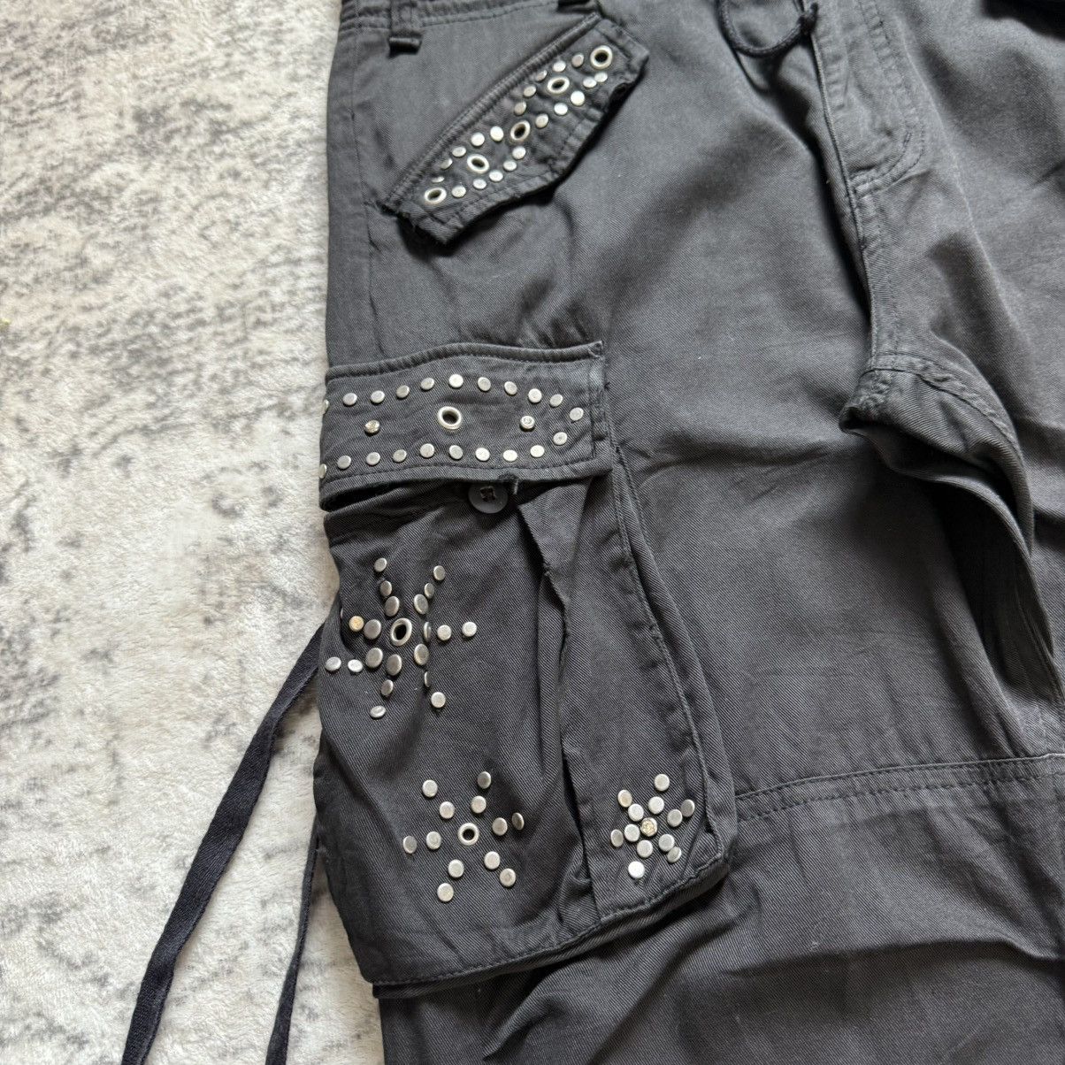 Hysteric Glamour 2000s Wild Khakis Japan Studded Details Linen Cargo Pants Size US 32 / EU 48 - 5 Thumbnail