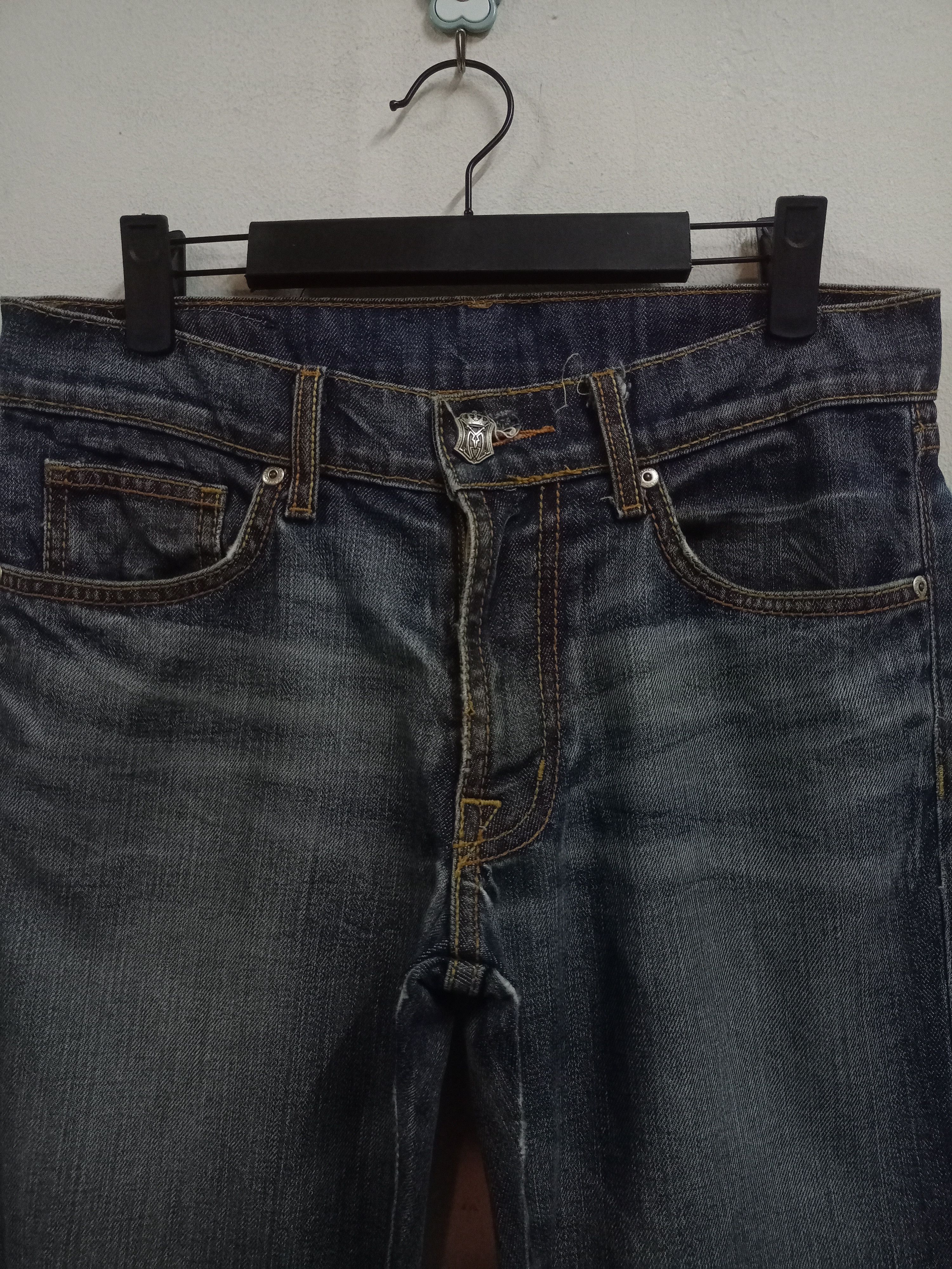 Monarchy Vintage USA Monarchy Atalier Ripped Flare Jeans 31x29 Size US 31 - 4 Thumbnail
