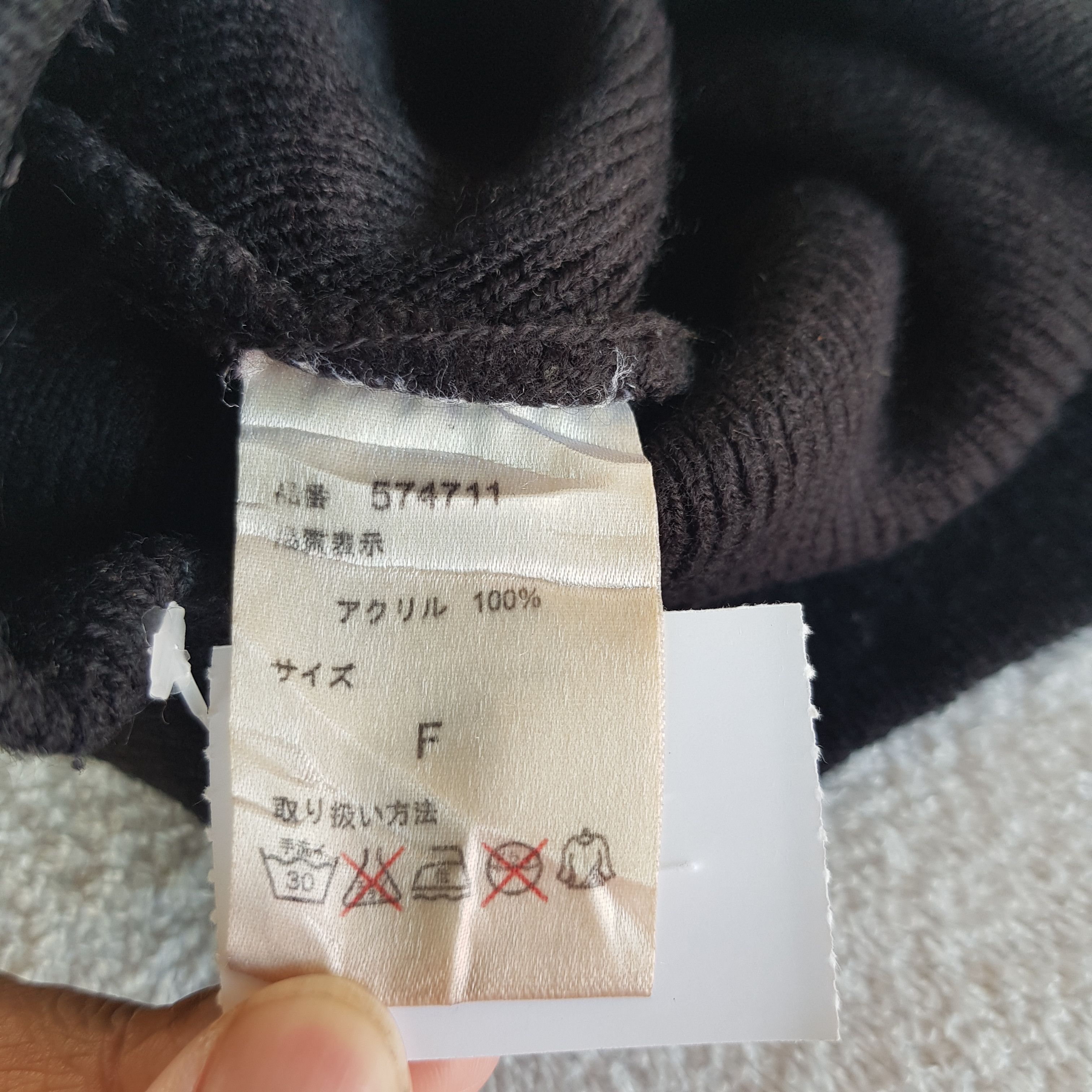 Japanese Brand Vintage Y2K Skulls Beanie Batsu Japanese Snow Caps Hats. Size ONE SIZE - 6 Thumbnail