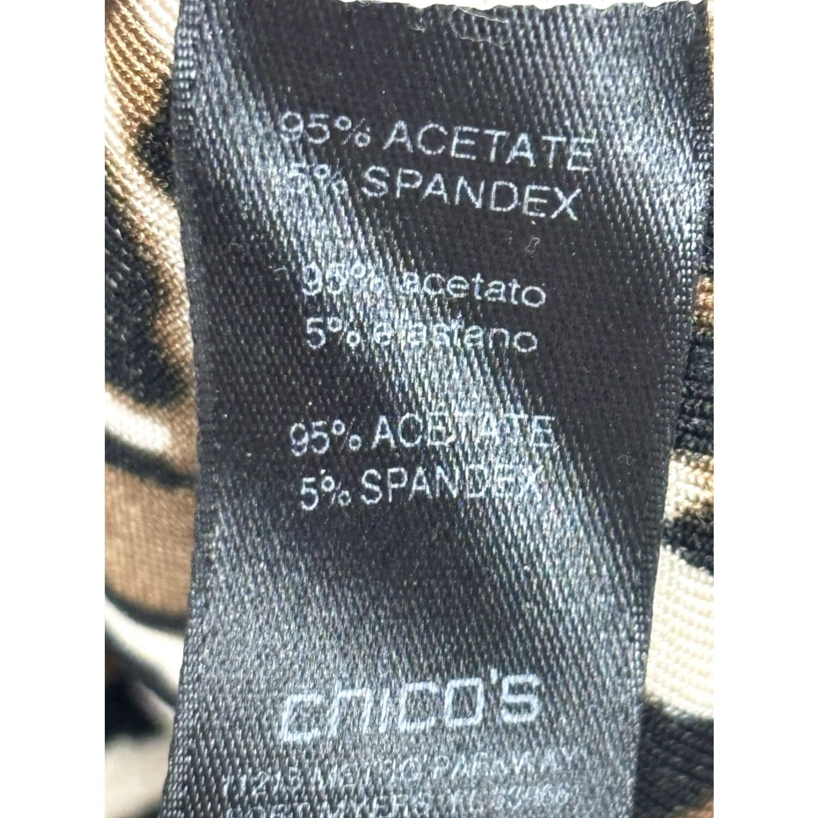 Vintage Chicos Travelers Tunic Top L US Large Women’s Animal Print Asymmetric Slinky Size L / US 10 / IT 46 - 8 Thumbnail