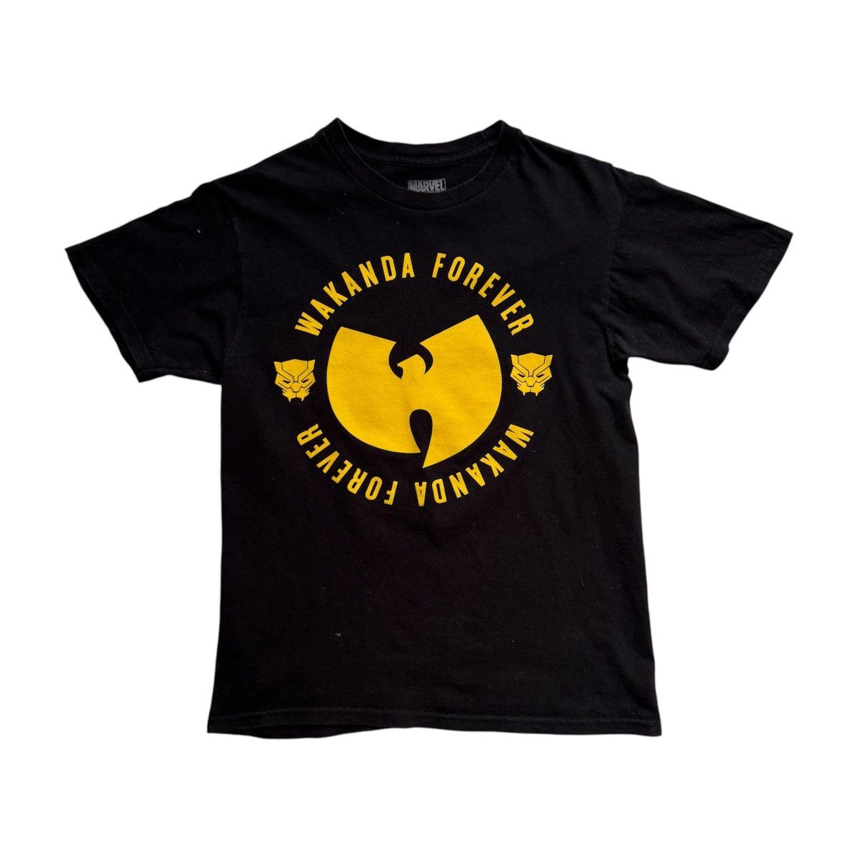 Marvel Comics × Rap Tees × Wu-Tang Clan Sick Rare! 2018 Wu-Tang Clan x Marvel Wakanda Forever Tee Size US S / EU 44-46 / 1 - 1 Thumbnail