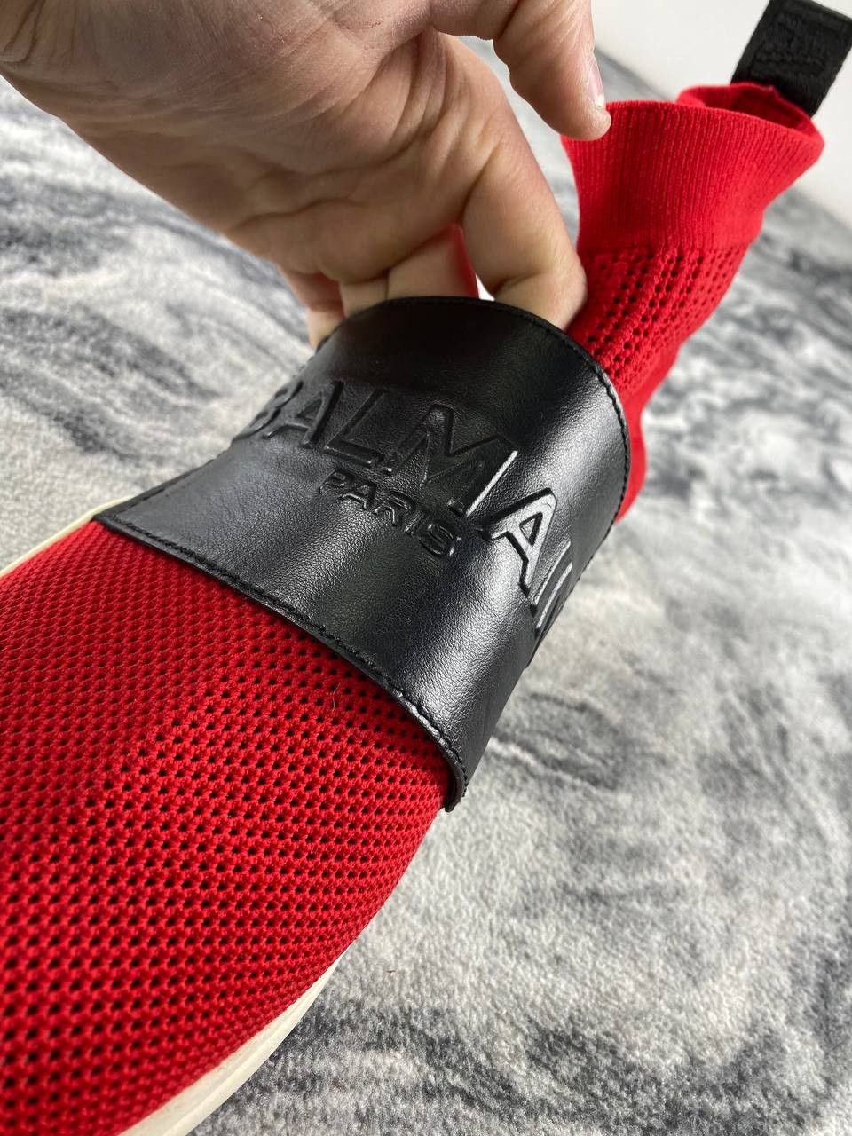 Balmain Balmain Cameron Runner High-Top Sneakers Men Size 9 Red Size US 9 / EU 42 - 4 Thumbnail