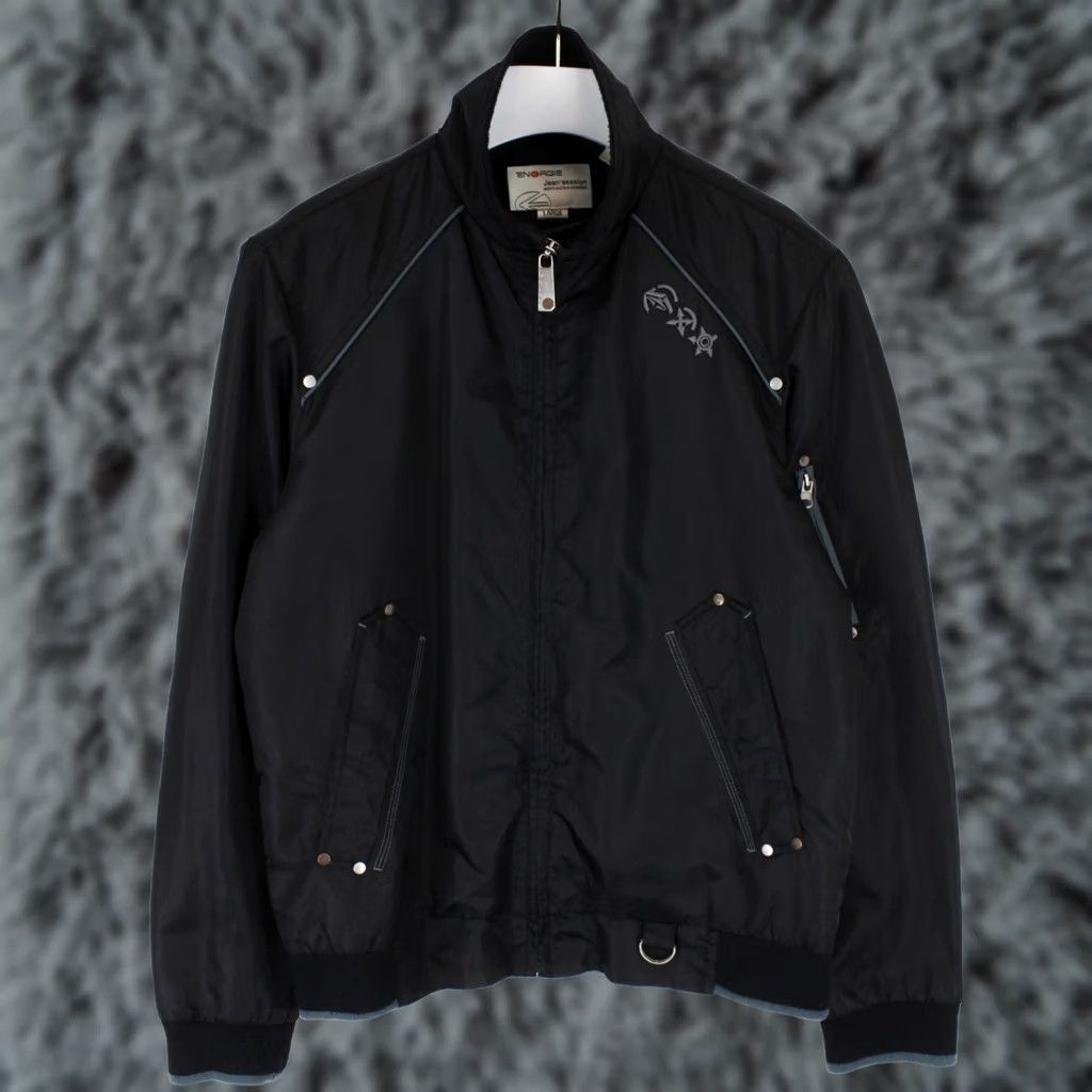 Energie ENERGIE Jacket Men Large Zipper Lined Stand Collar Lightweight Black Size US L / EU 52-54 / 3 - 1 Thumbnail