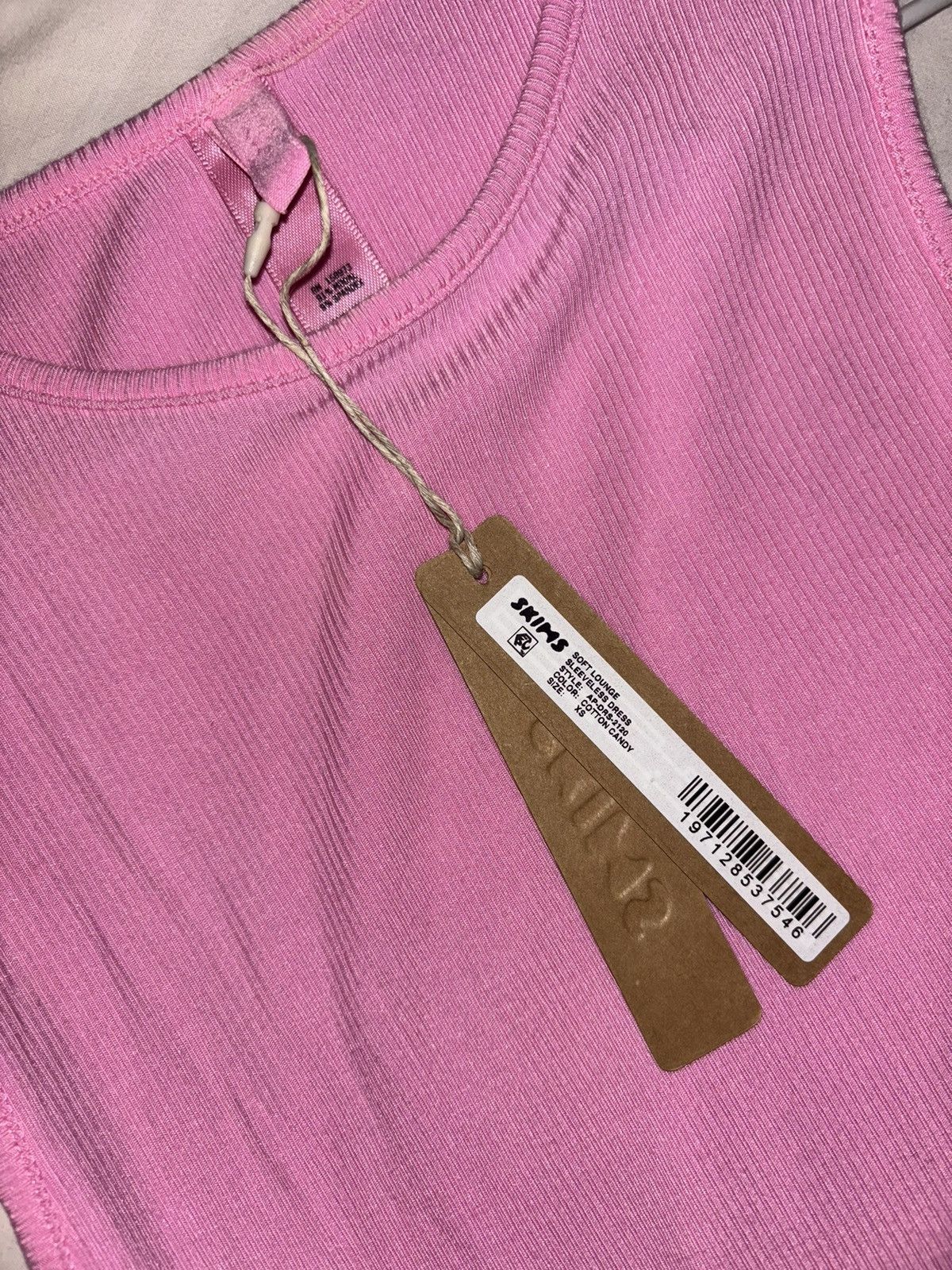 SKIMS SOFT LOUNGE SLEEVELESS LONG DRESS | COTTON CANDY Size XS / US 0-2 / IT 36-38 - 3 Thumbnail