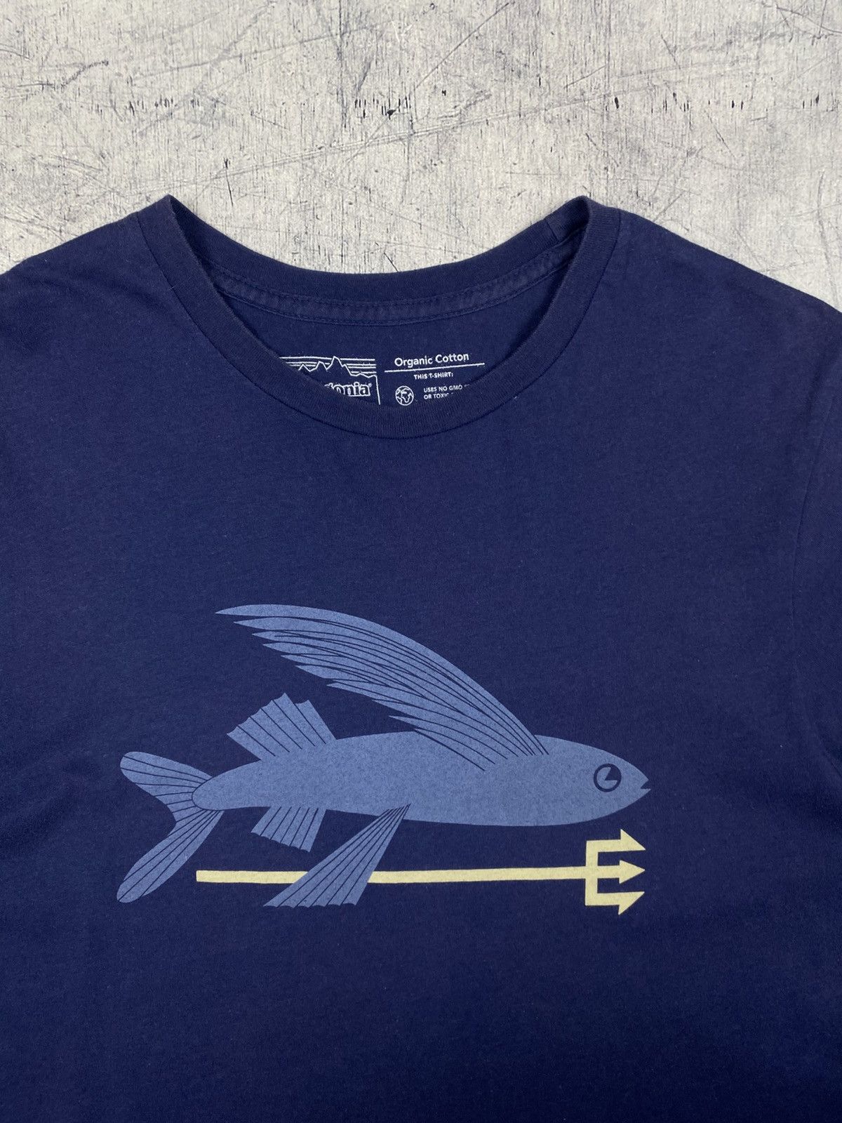 Patagonia Patagonia Organic Cotton Graphic T-Shirt Slim Fit Navy Small Size US S / EU 44-46 / 1 - 7 Thumbnail
