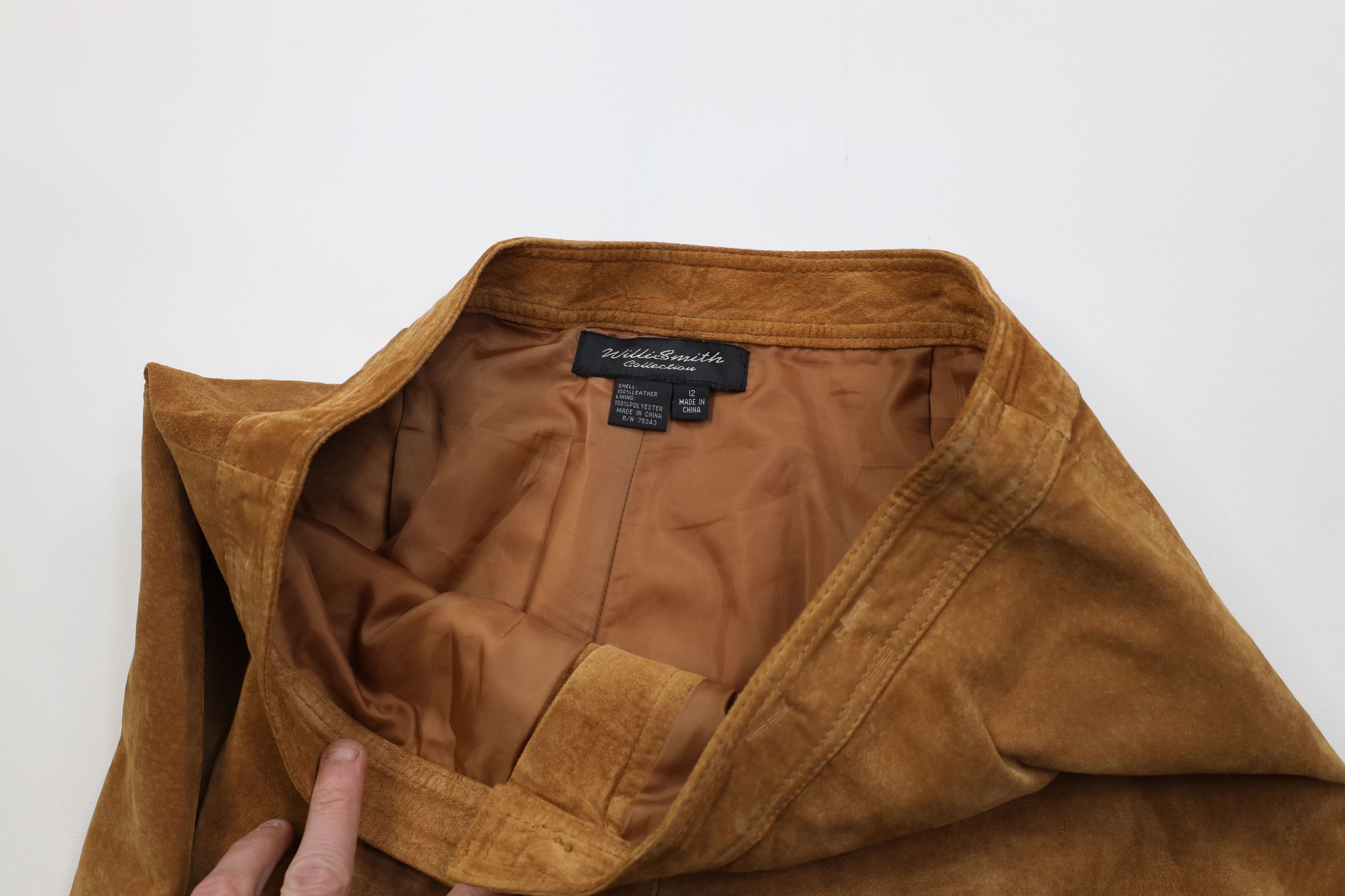 Vintage Vintage 90s Y2K Babydoll Streetwear Leather Pants Brown Size 34" / US 12 / IT 48 - 9 Thumbnail