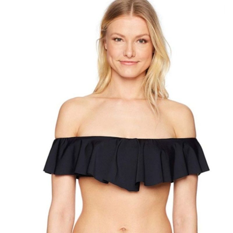 Trina Turk Trina Turk Off Shoulder Ruffle Bandeau Bikini Top Size XL / US 12-14 / IT 48-50 - 1 Thumbnail