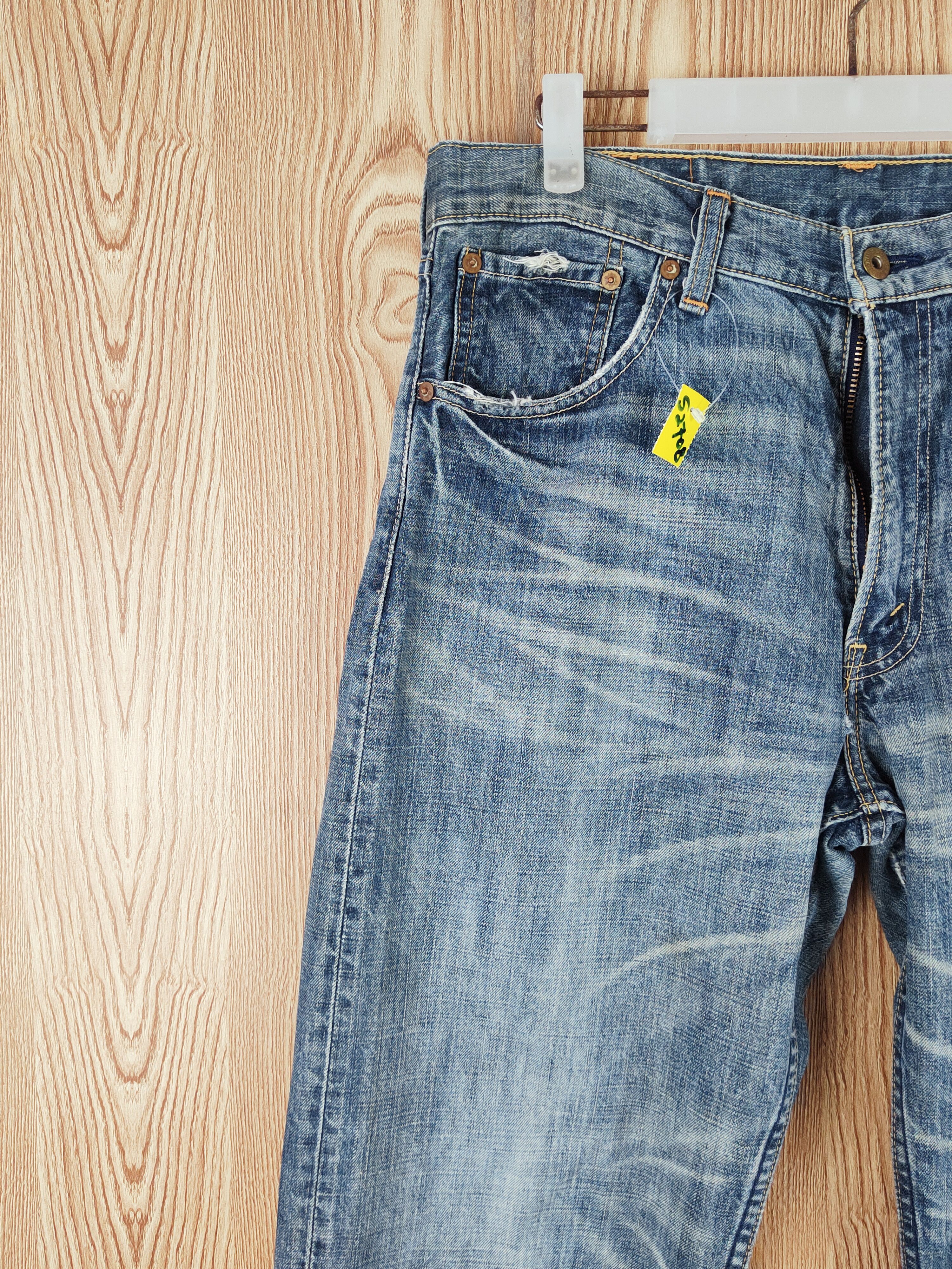 Levi's 503 Levi's Blue Distressed Ripped Jeans #S2708 Size US 34 / EU 50 - 3 Thumbnail