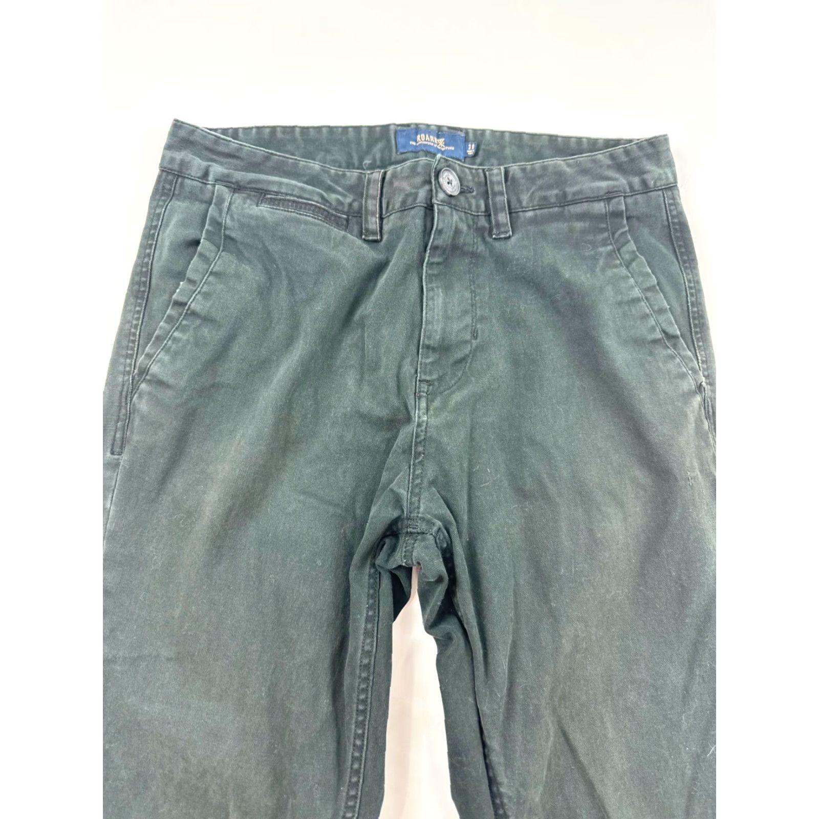 Roark Roark Pants Mens 30 Black Canvas Mid Rise Workwear Straight Leg Chino Pants Size US 30 / EU 46 - 3 Thumbnail